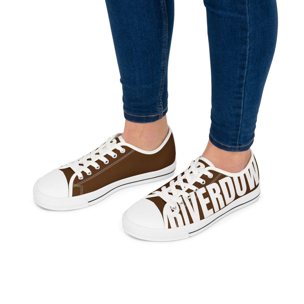 81 - Women’s Brown Low Top Sneakers — Canvas Shoes