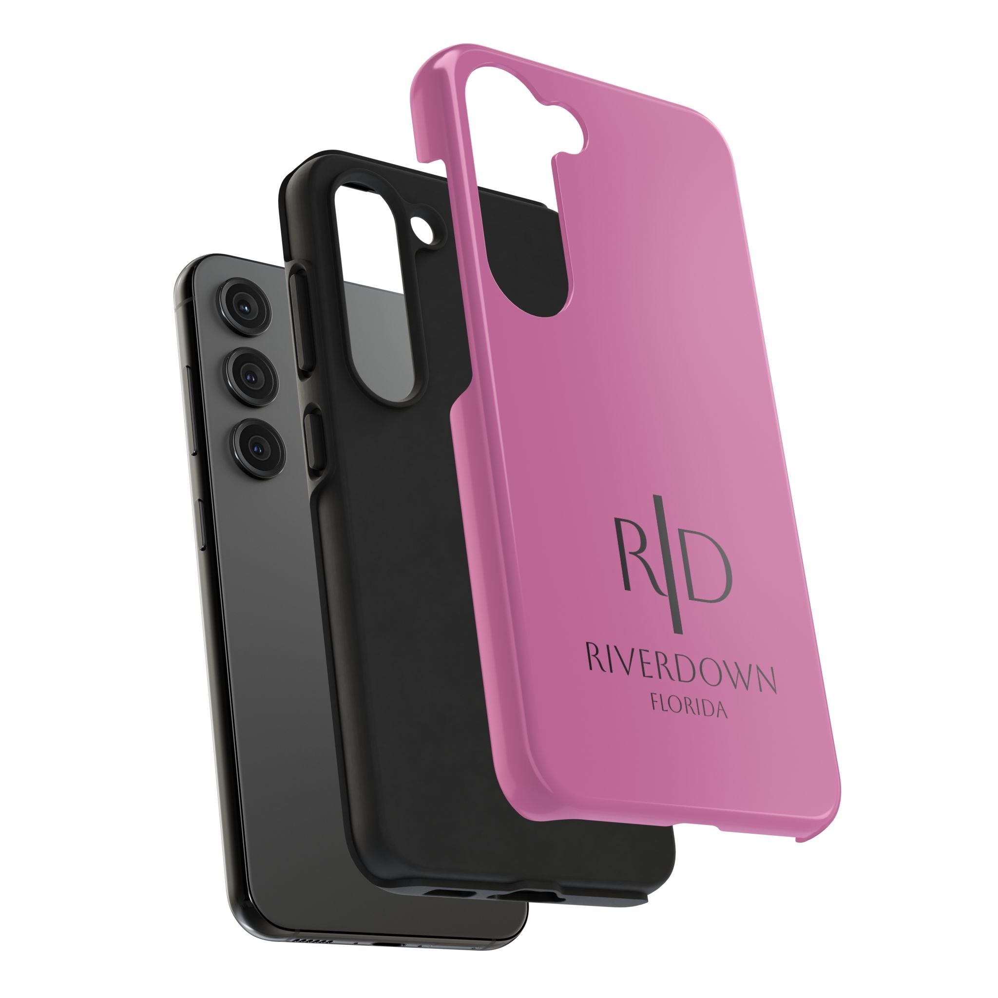 924 - Phone Case Pink Peddle — Durable Protective Phone Cover with Monogram Logo
