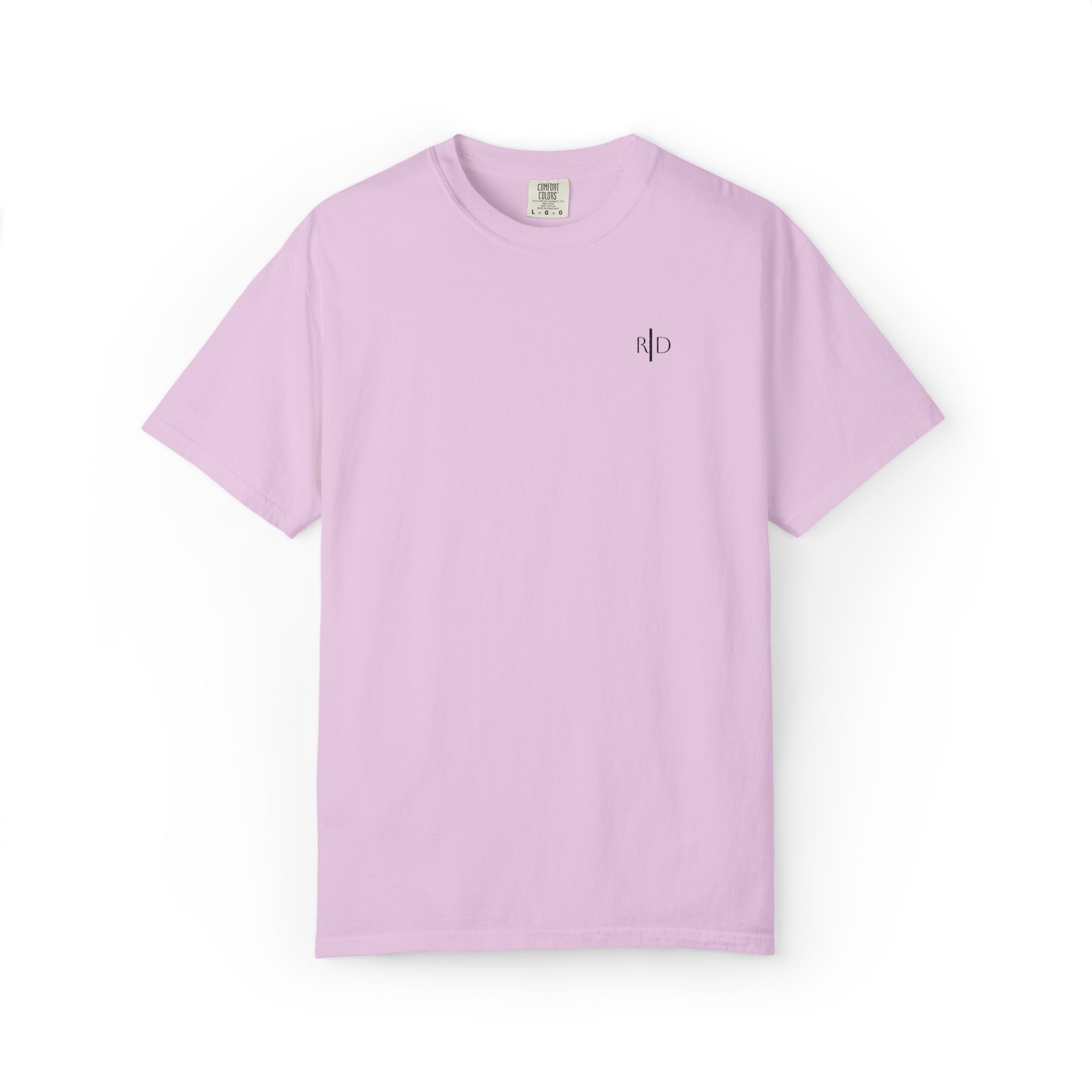 101 - Embroidered RD Logo T-Shirt — Soft Garment-Dyed Casual Tee