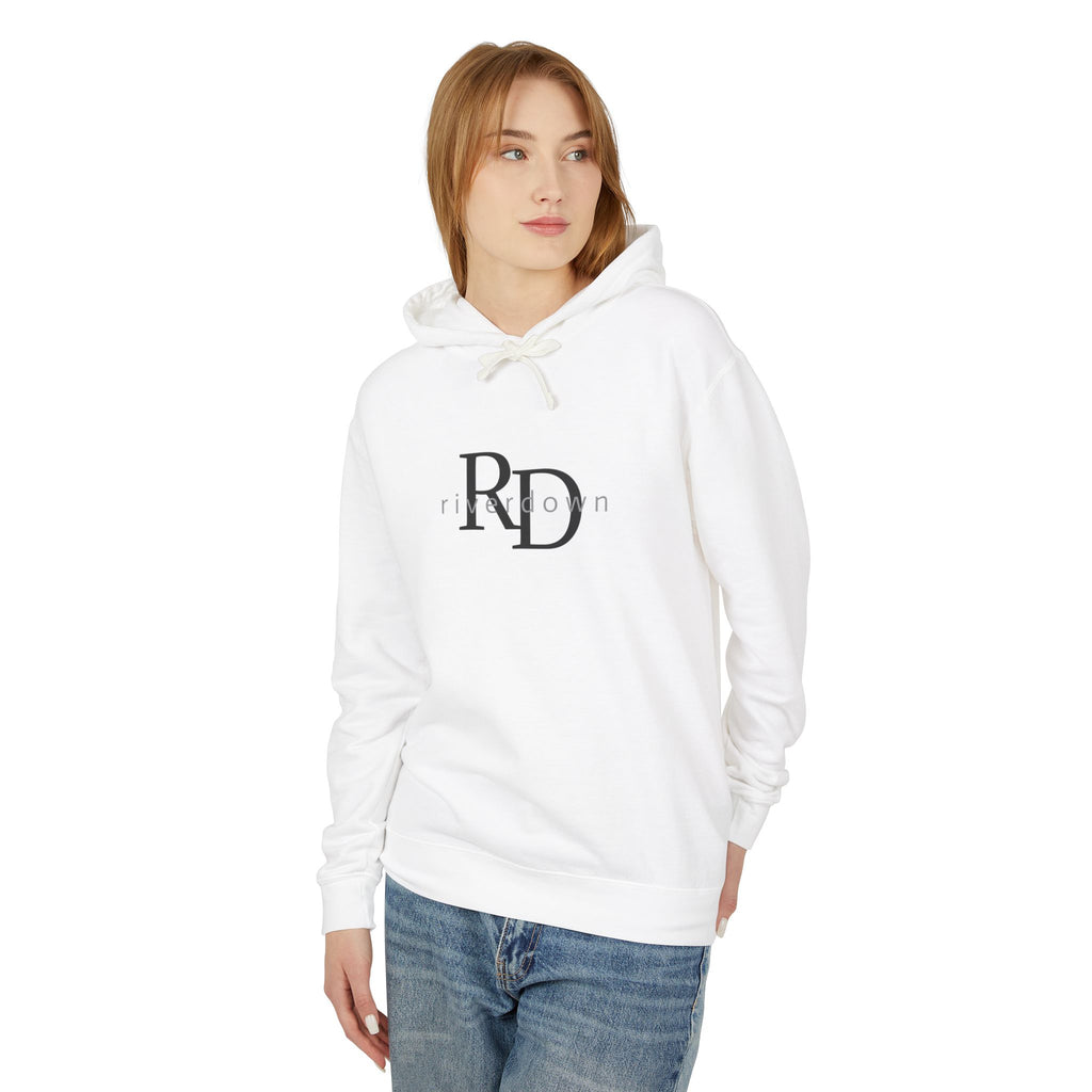 4 - Hoodie Multi Colors Collegiate Logo Hoodie — Lightweight Pastel Blue Sweatshirt
