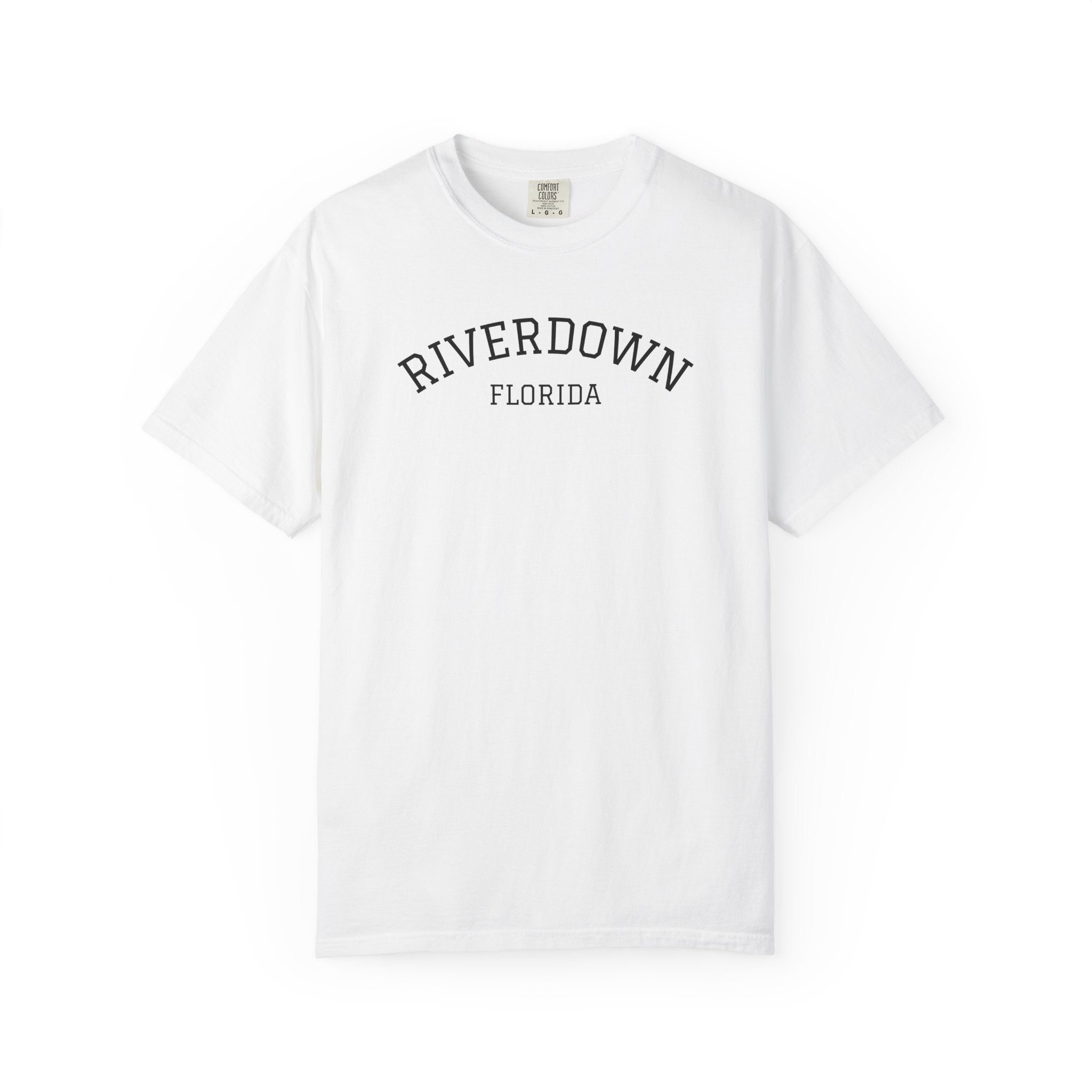 10 - Tee Multi Colors RIVERDOWN University Style -  Minimalist Initials T-Shirt