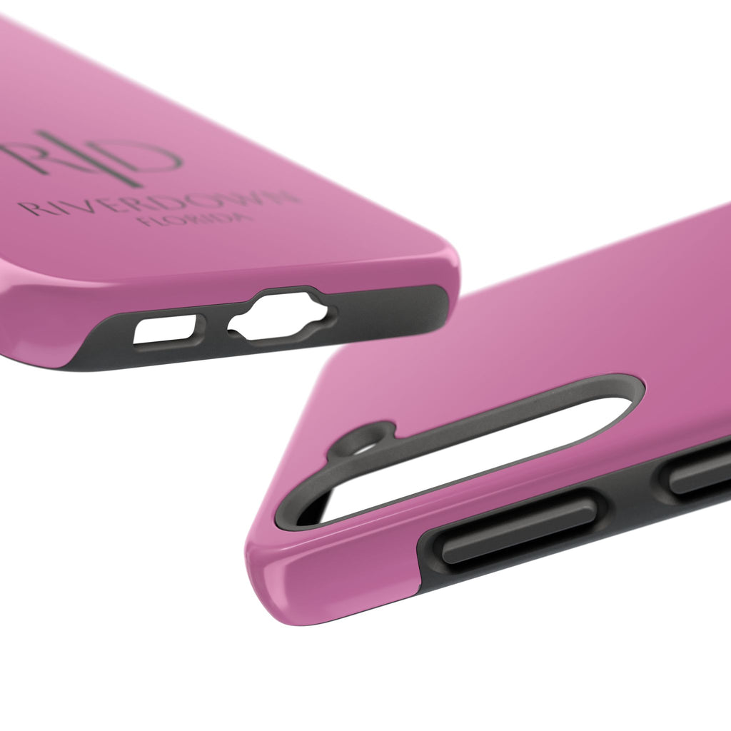 924 - Phone Case Pink Peddle — Durable Protective Phone Cover with Monogram Logo