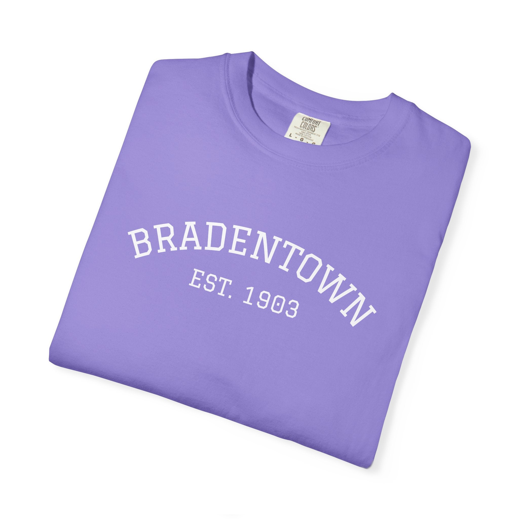 101 -  Tee Multi Colors Bradentown Classic Tee — Minimalist Initials T-Shirt