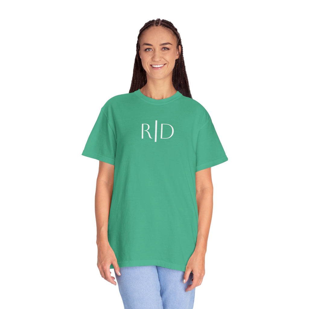 101 -  Tee Multi Colors Monogram R|D River Down Shop Classic Tee — Minimalist Initials T-Shirt