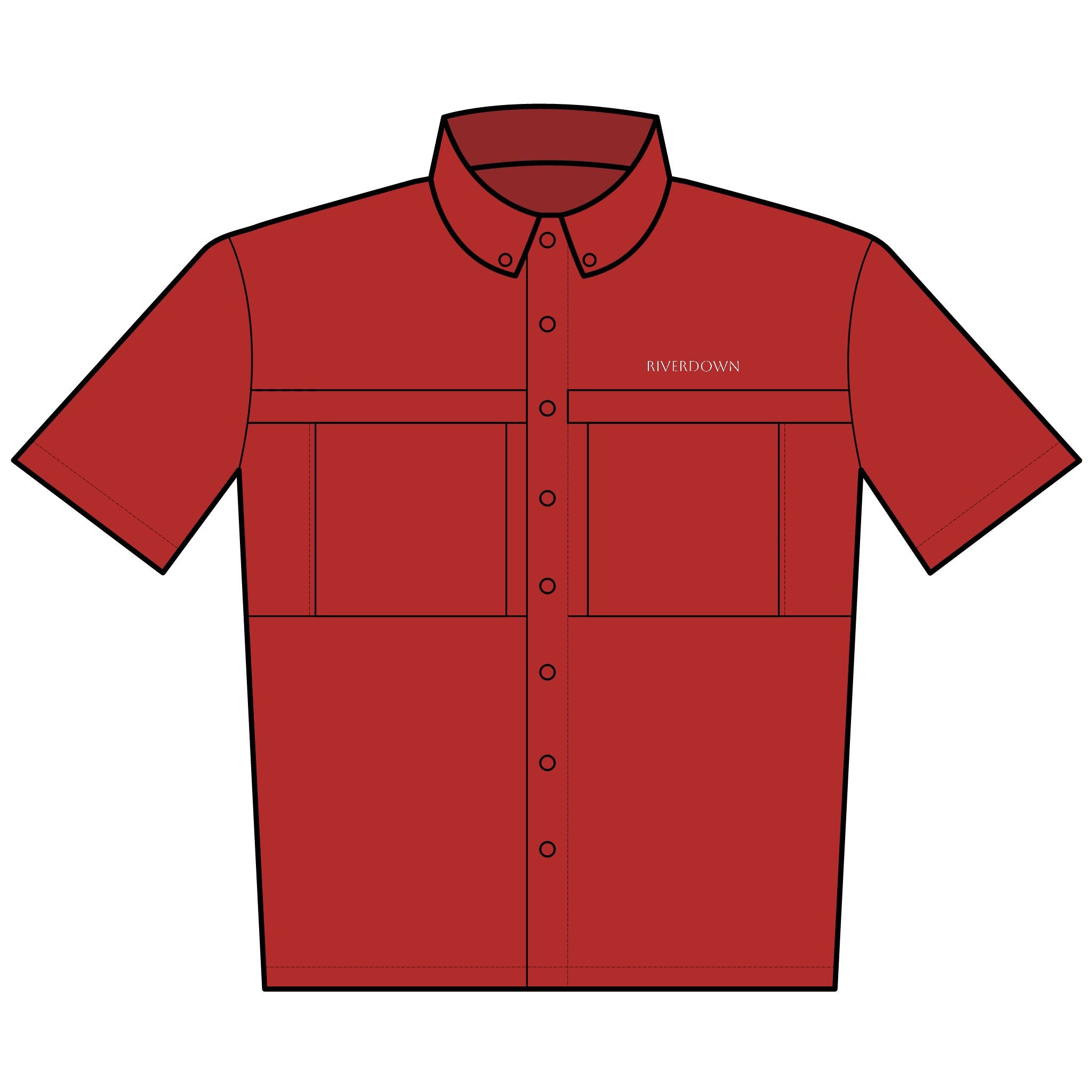 121 - Embroidered UV Daybreak Short Sleeve Shirt — Lightweight Work & Outdoor Shirt