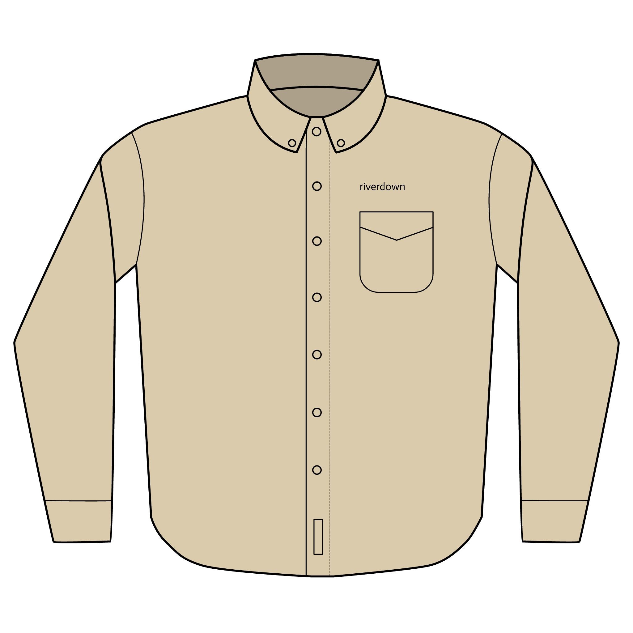 22 - Multi Colors Embroidered Long Sleeve Button-Up Shirt — Classic Port Authority Work Shirt