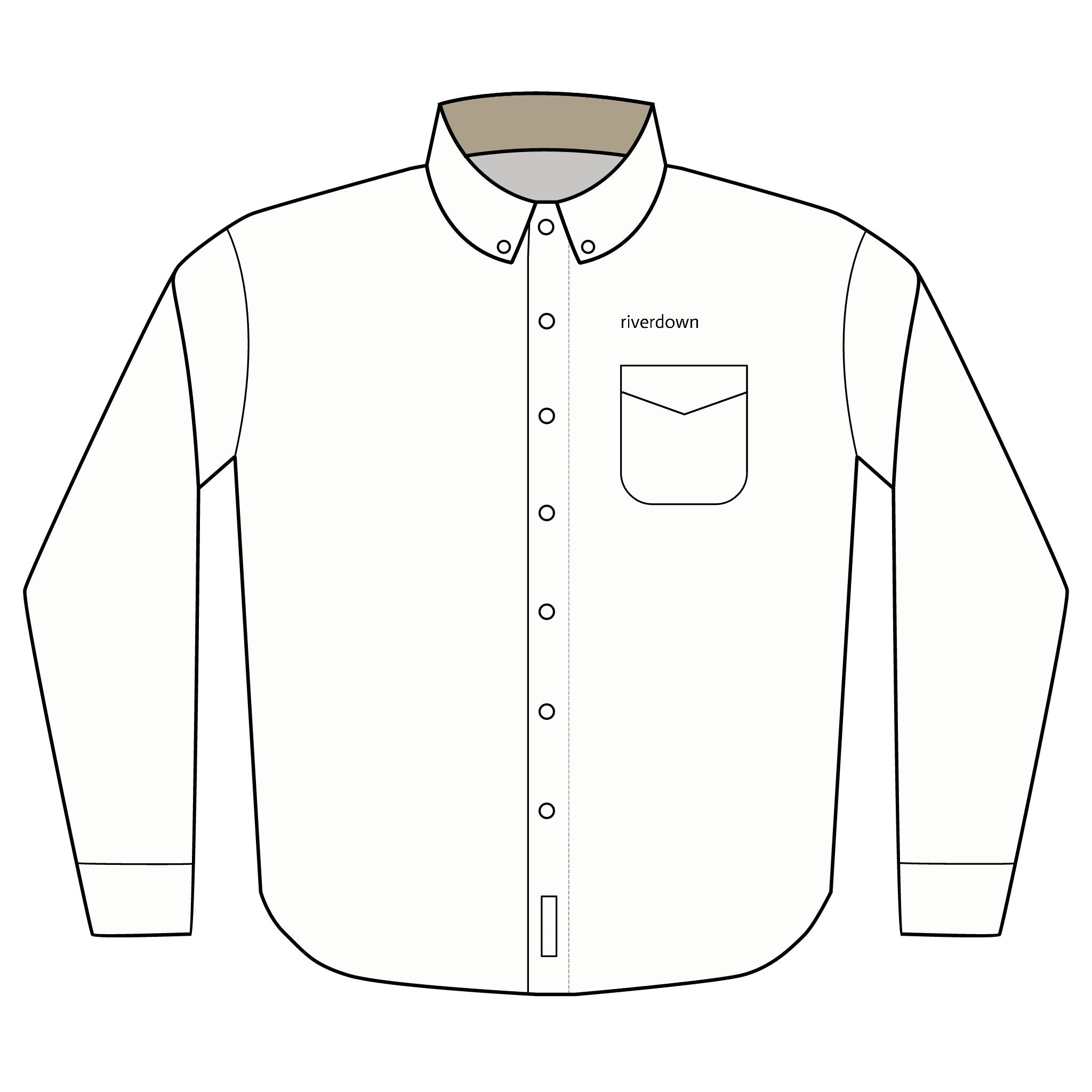 22 - Multi Colors Embroidered Long Sleeve Button-Up Shirt — Classic Port Authority Work Shirt