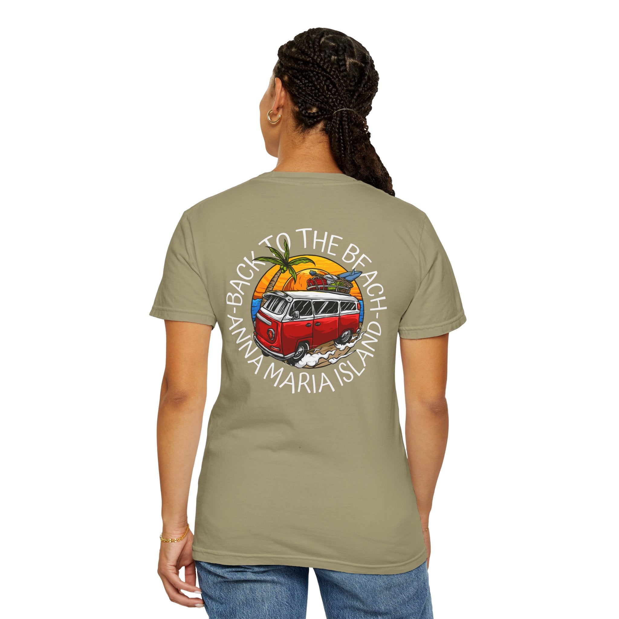 10 - Tee Multi Colors Back to the Beach -  Minimalist Initials T-Shirt