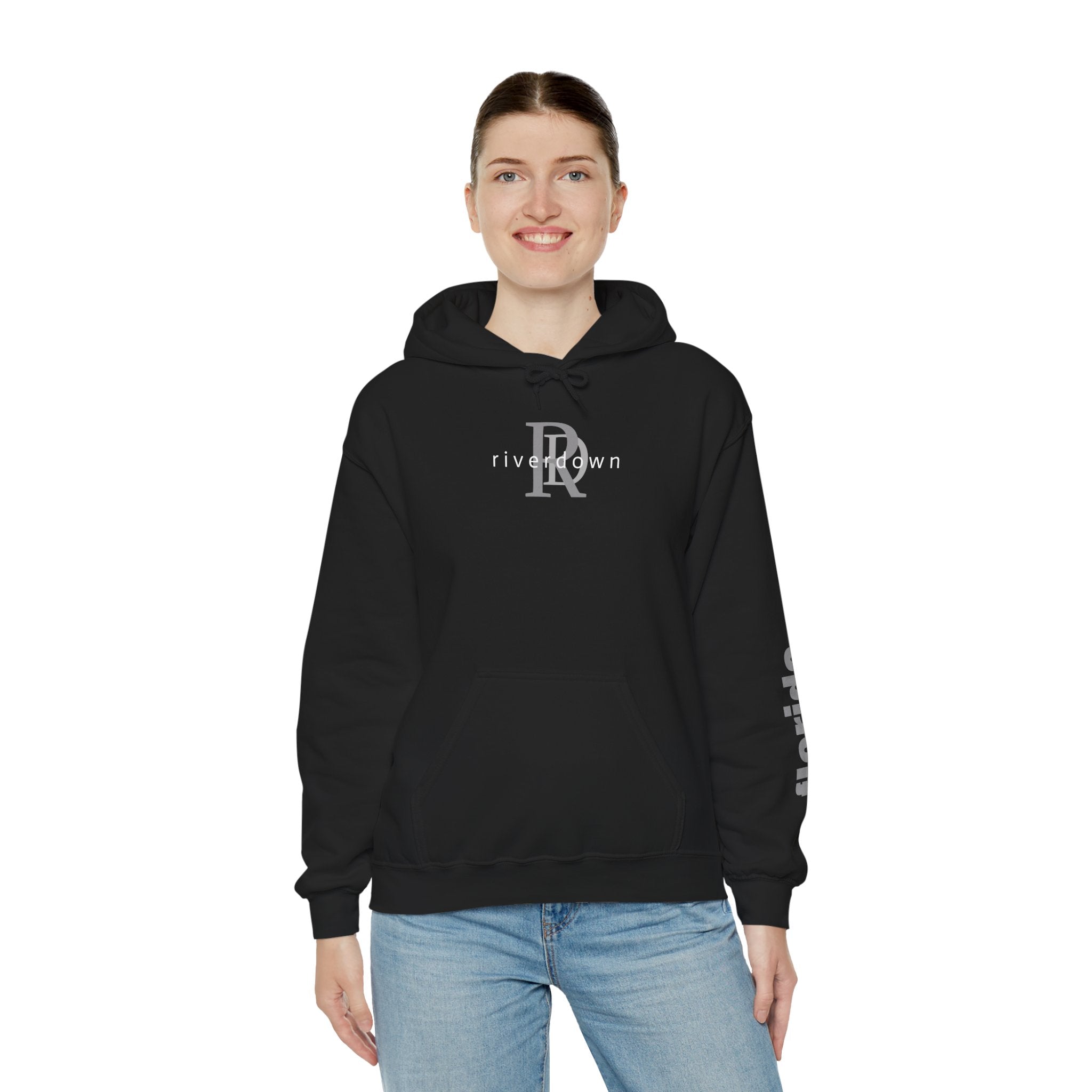4 - Unisex Heavy RD Overlay Hooded Sweatshirt