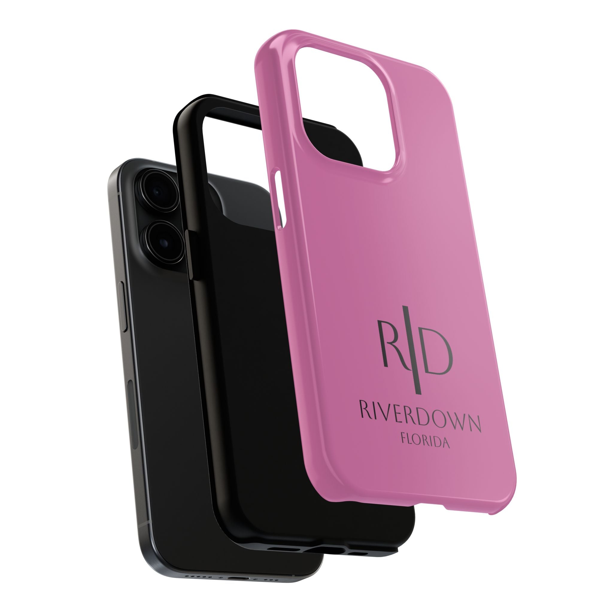 924 - Phone Case Pink Peddle — Durable Protective Phone Cover with Monogram Logo