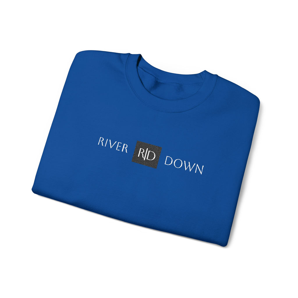3 - Sweatshirt Embroidered Square RD Minimal Graphic Crewneck Sweatshirt — Small Black Patch Logo