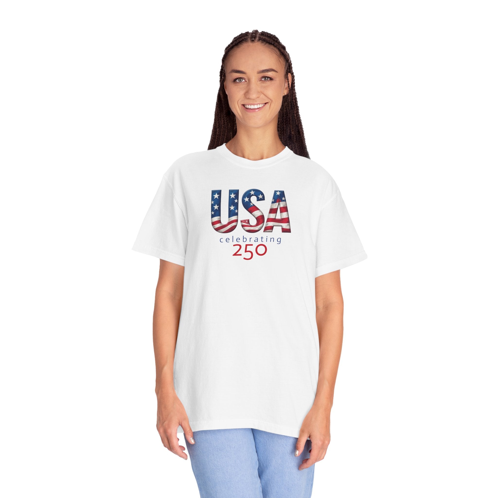 10  - Tee Multi Colors USA Celebrating 250 - T-Shirt