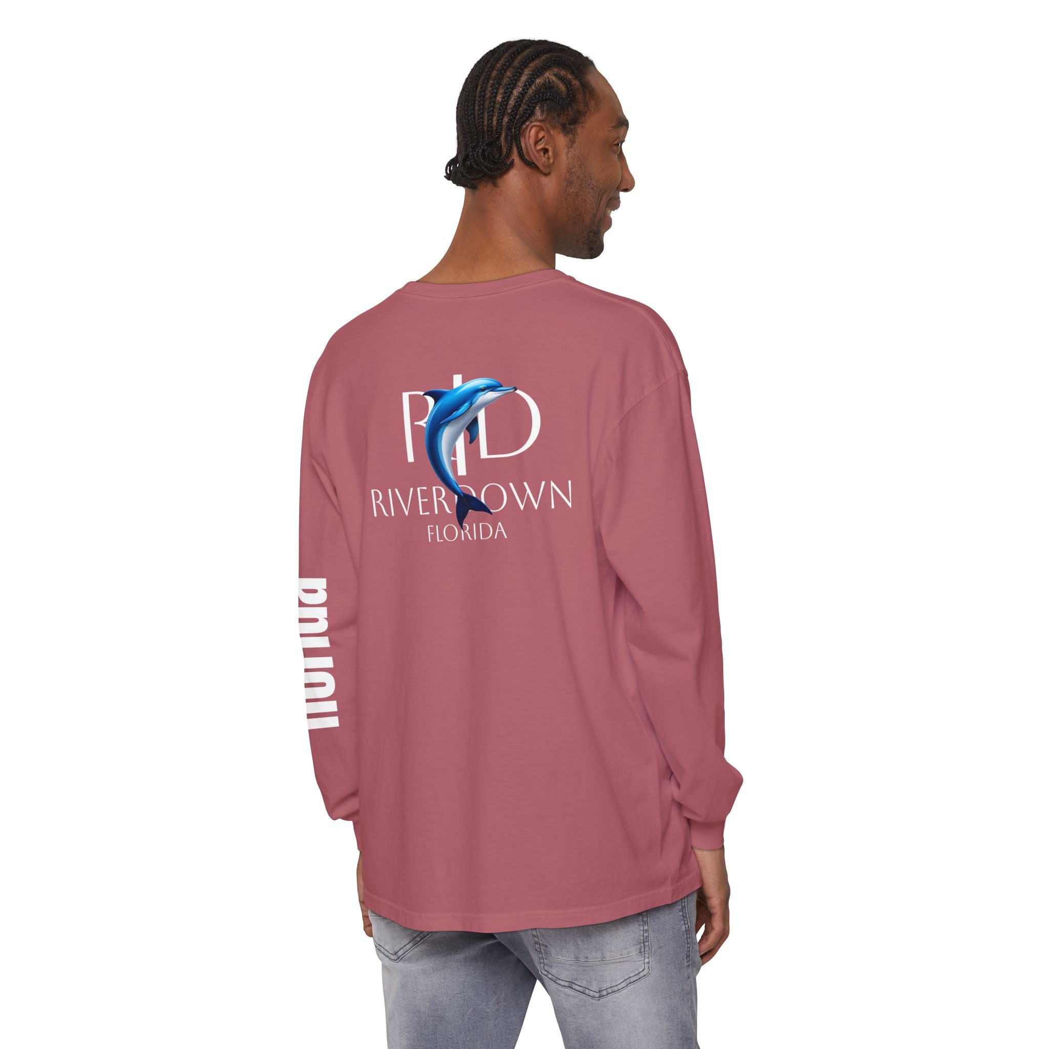 2 - Long Sleeve Tee Multi Colors 'R|D' — Florida Sleeve Graphic
