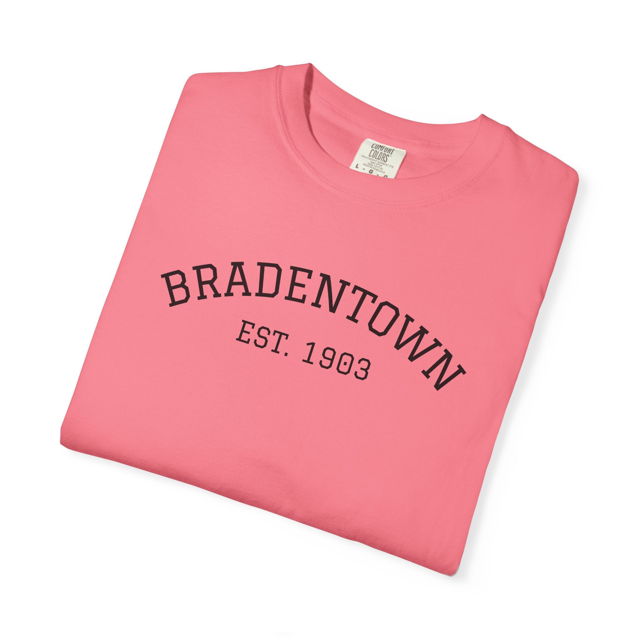 101 -  Tee Multi Colors Bradentown Classic Tee — Minimalist Initials T-Shirt