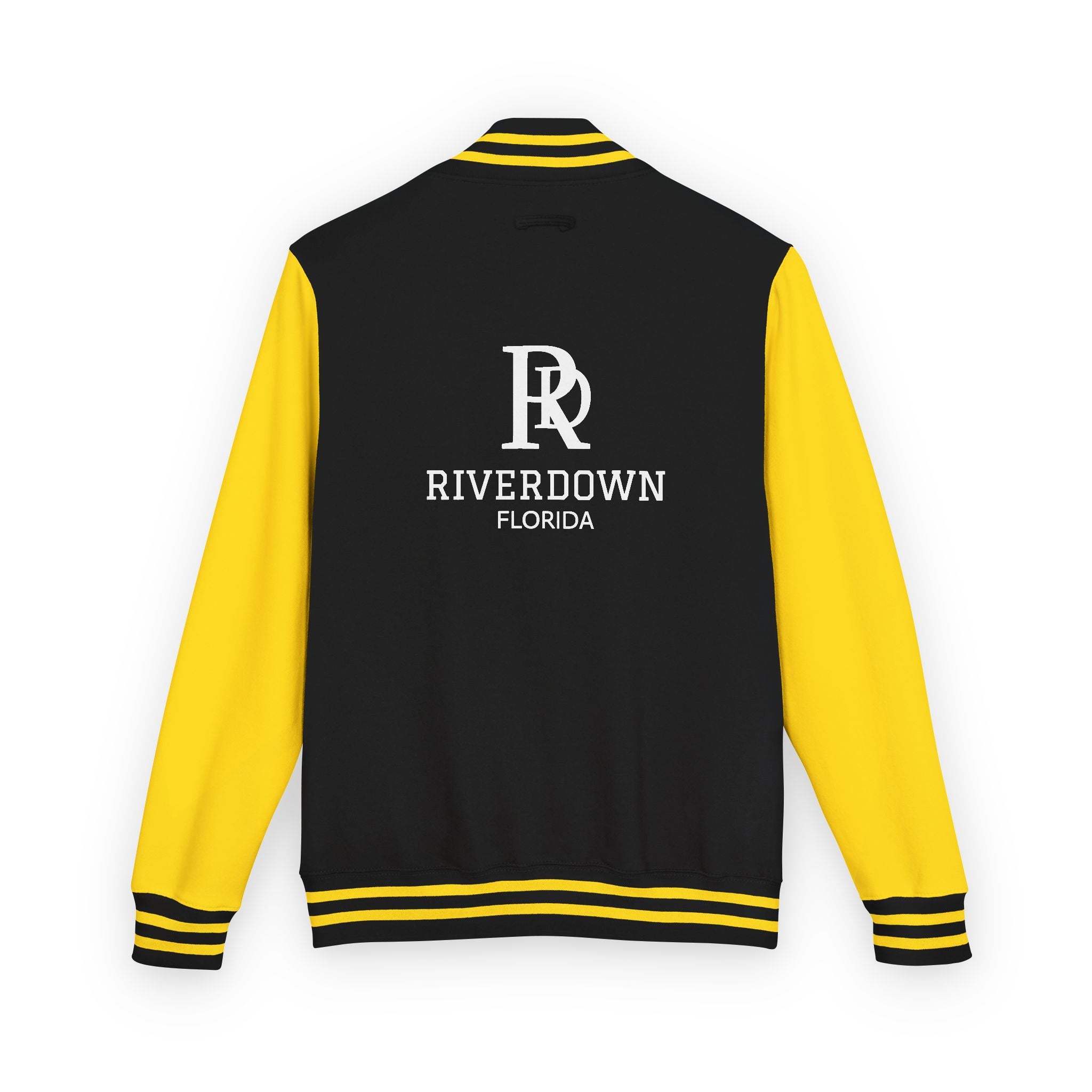 52 - Jacket Letterman - Classic Black & White Varsity Style with 'R|D' Chest Logo