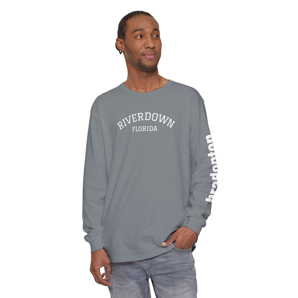 2 - Long Sleeve Bradenton Tee Multi Colors 'R|D' — Florida Sleeve Graphic
