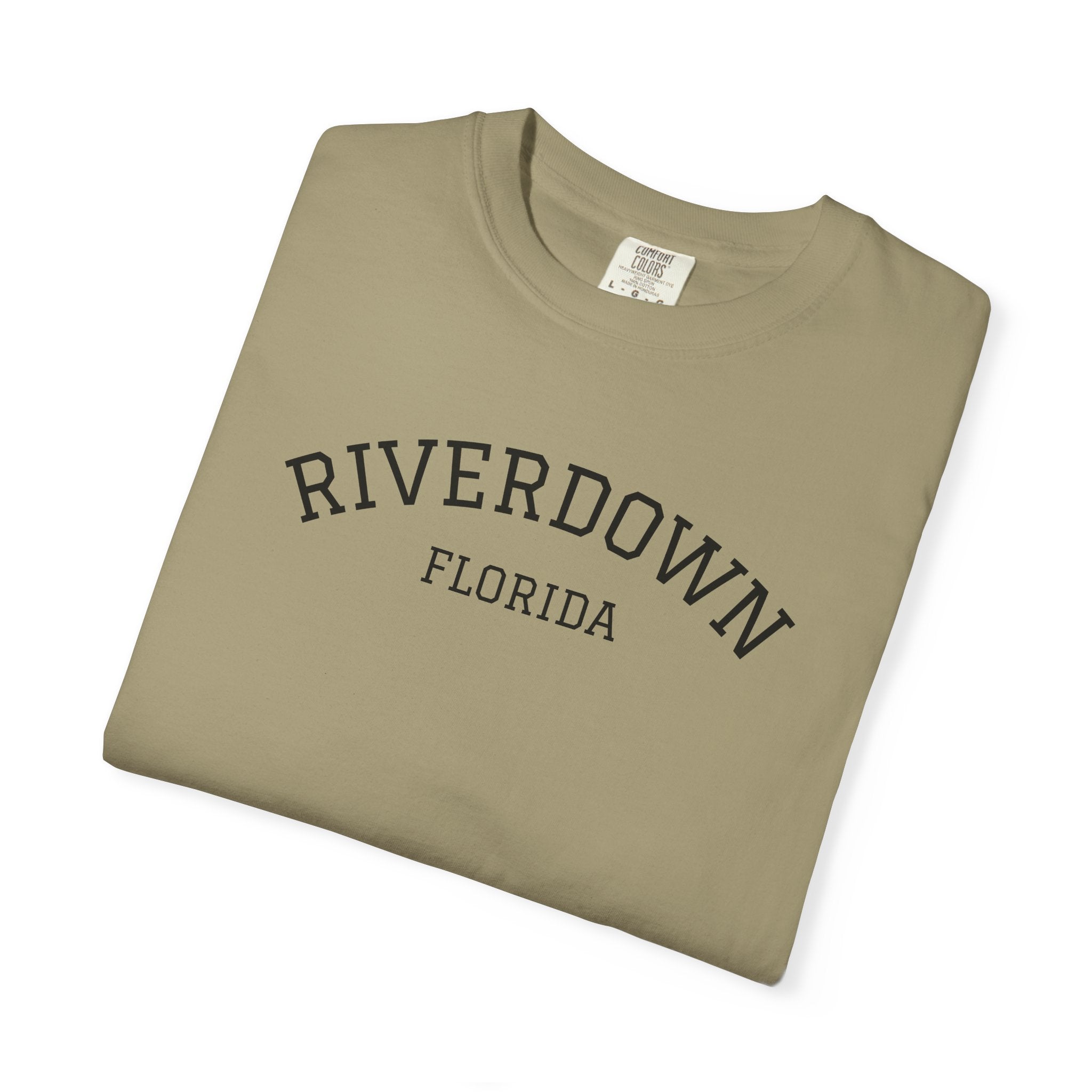 10 - Tee Multi Colors RIVERDOWN University Style -  Minimalist Initials T-Shirt