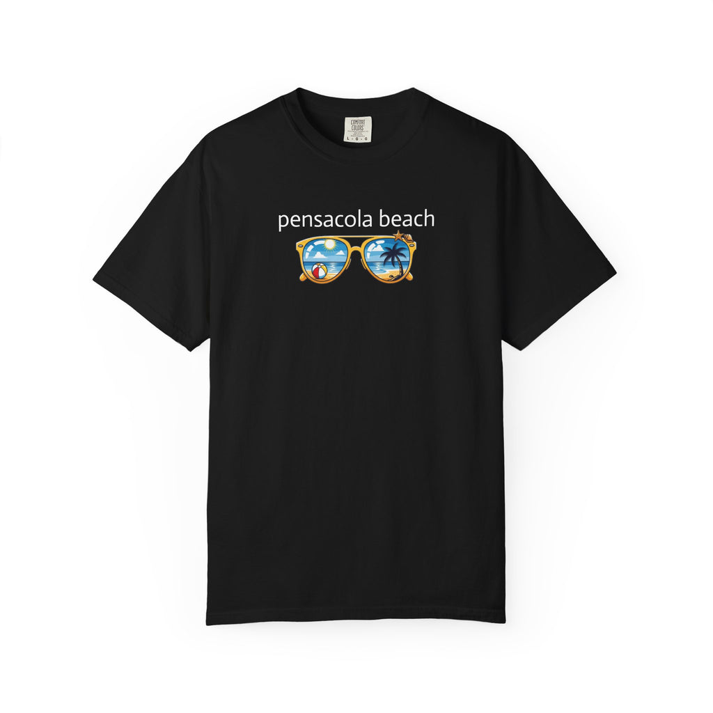 931 - Tee Multi Colors Pensacola Beach Glasses - T-Shirt