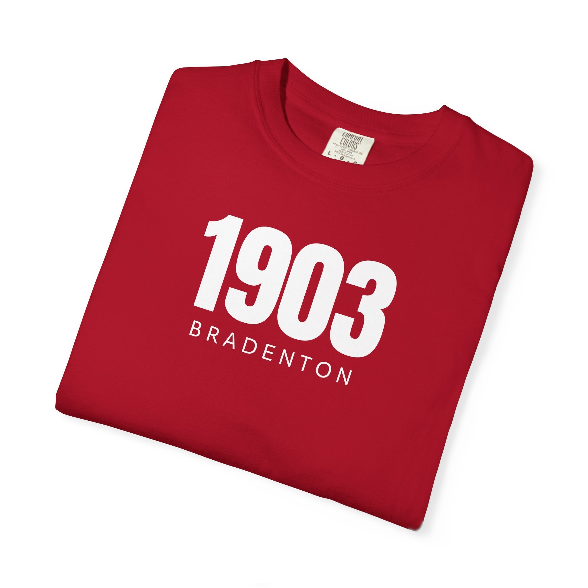 101 - Tee Multi Colors Bradenton 1903 Classic Tee — Minimalist Initials T-Shirt