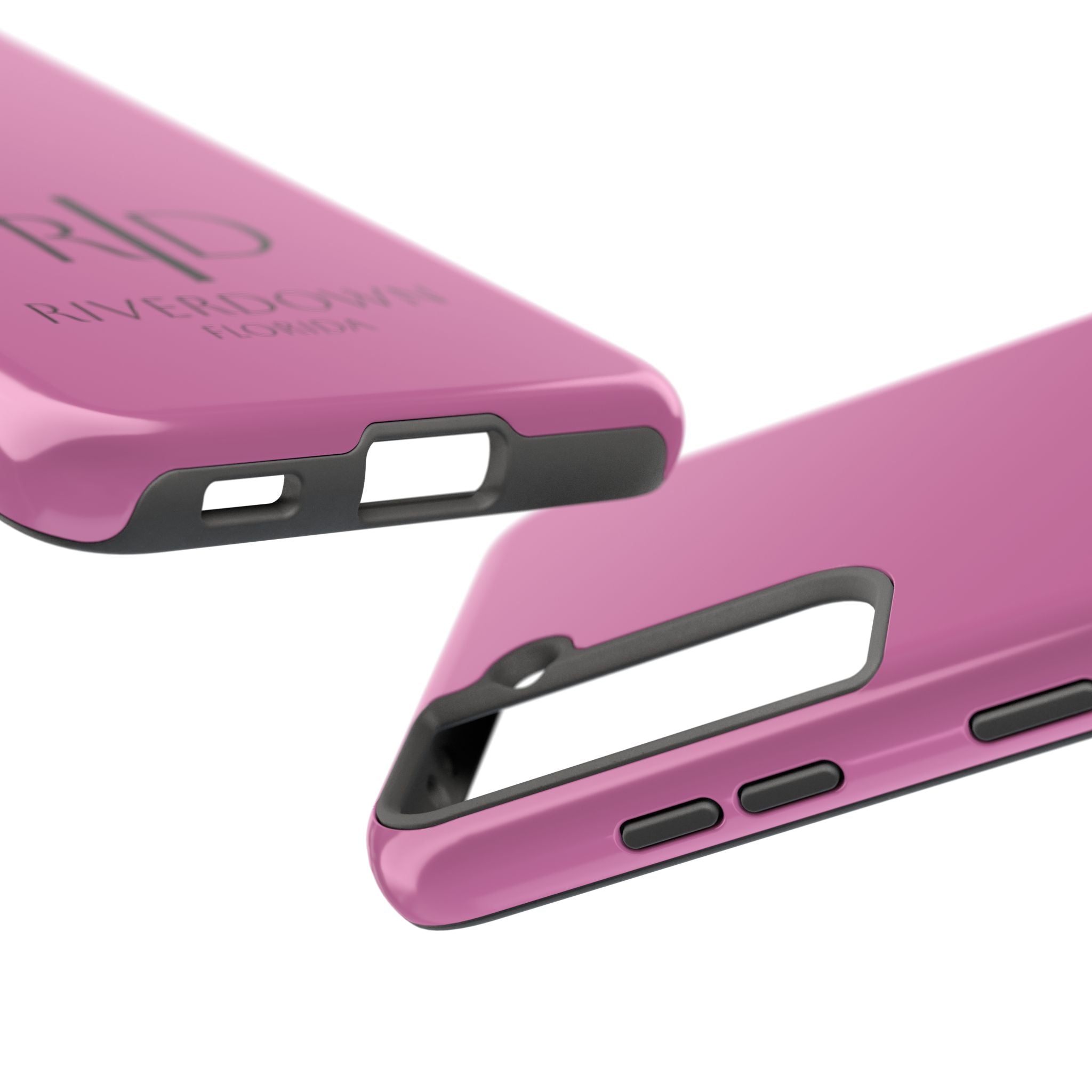924 - Phone Case Pink Peddle — Durable Protective Phone Cover with Monogram Logo