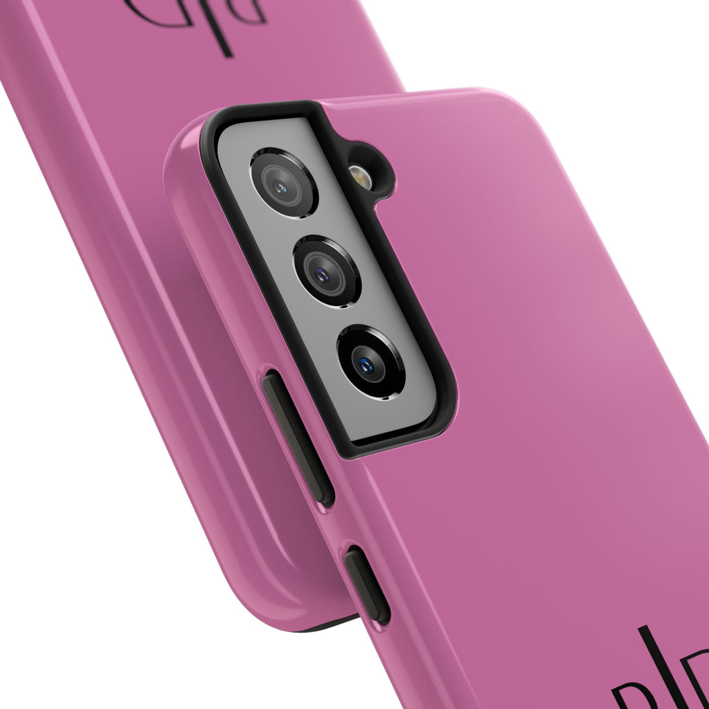 924 - Phone Case Pink Peddle — Durable Protective Phone Cover with Monogram Logo