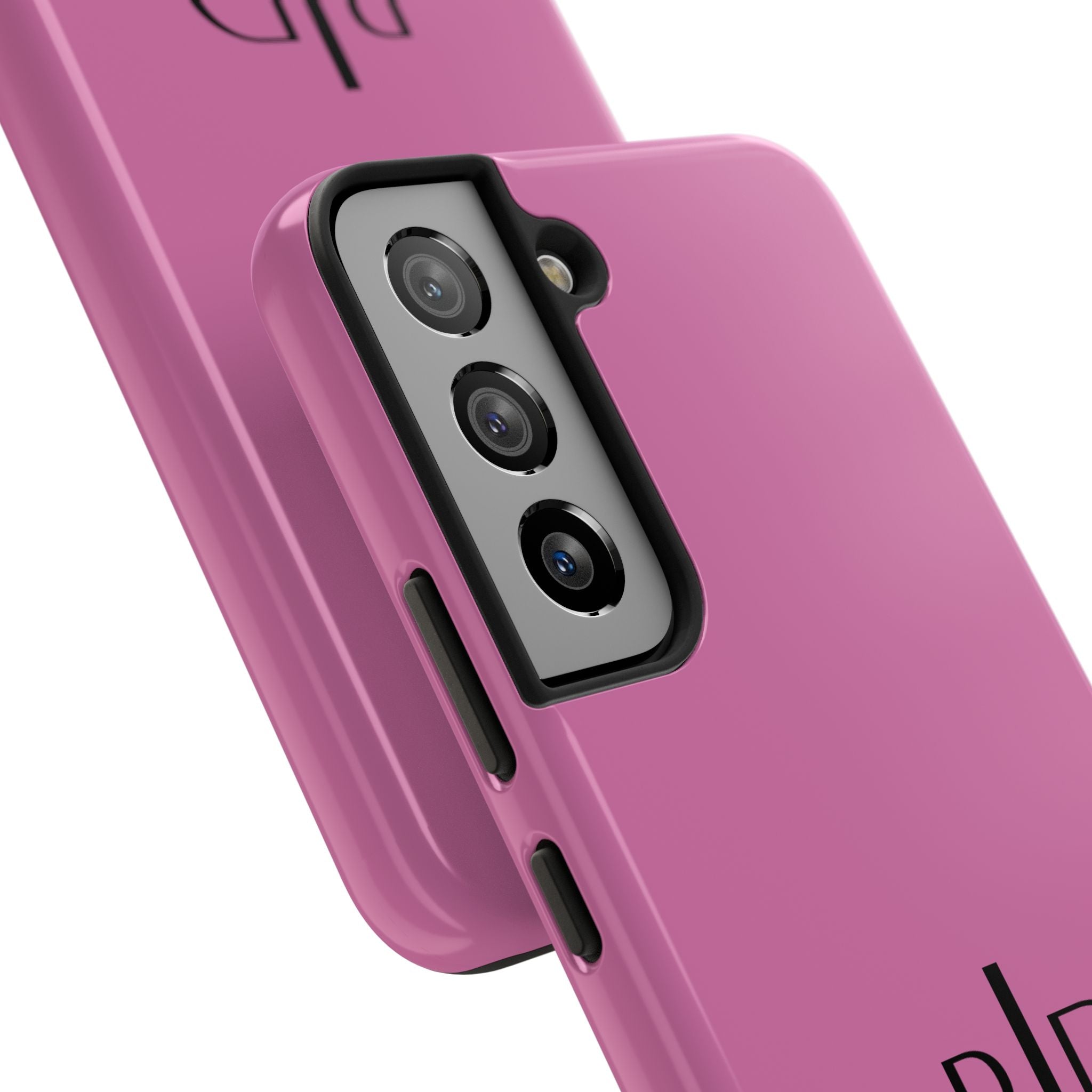 924 - Phone Case Pink Peddle — Durable Protective Phone Cover with Monogram Logo