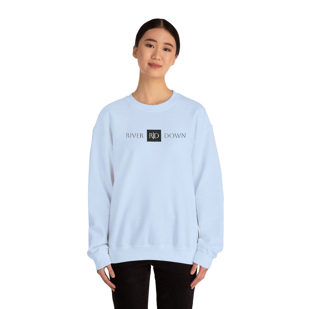 3 - Sweatshirt Embroidered Square RD Minimal Graphic Crewneck Sweatshirt — Small Black Patch Logo