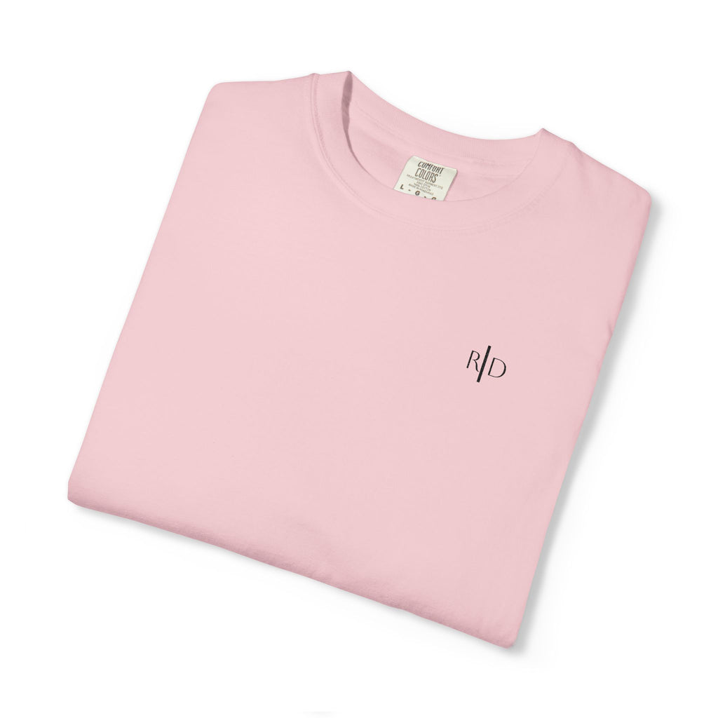 101 - Embroidered RD Logo T-Shirt — Soft Garment-Dyed Casual Tee
