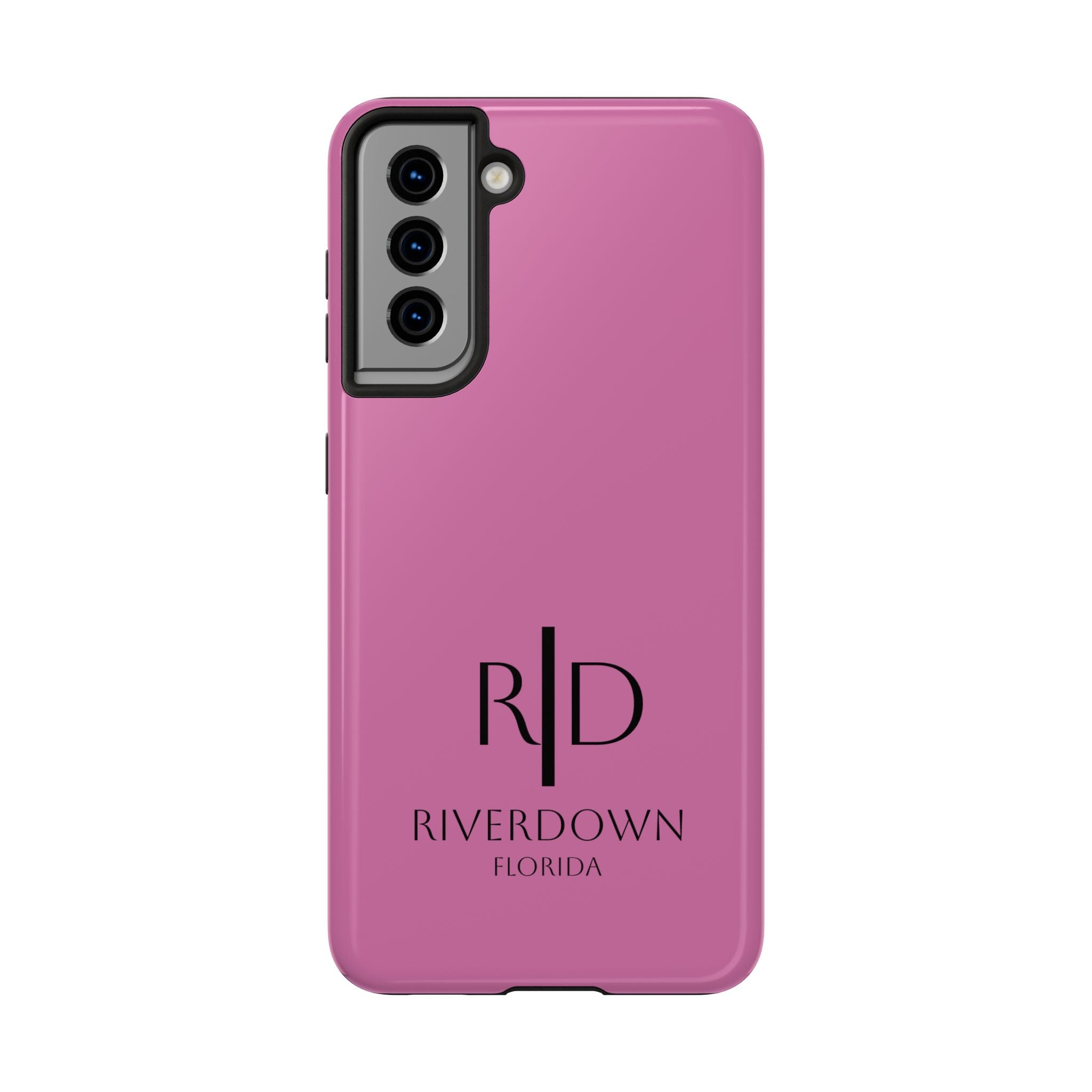 924 - Phone Case Pink Peddle — Durable Protective Phone Cover with Monogram Logo