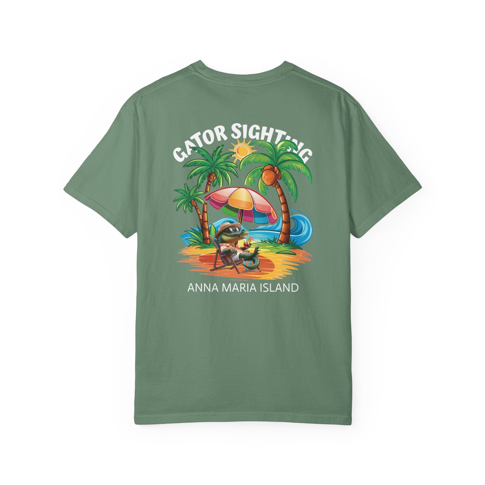 10 - Tee Multi Colors Gator Sighting -  Minimalist Initials T-Shirt