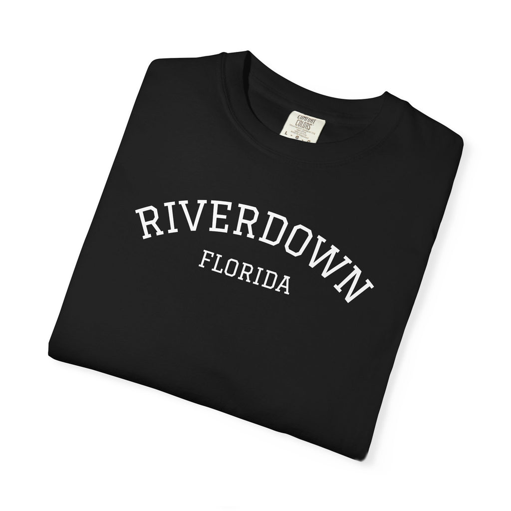 10 - Tee Multi Colors RIVERDOWN University Style -  Minimalist Initials T-Shirt