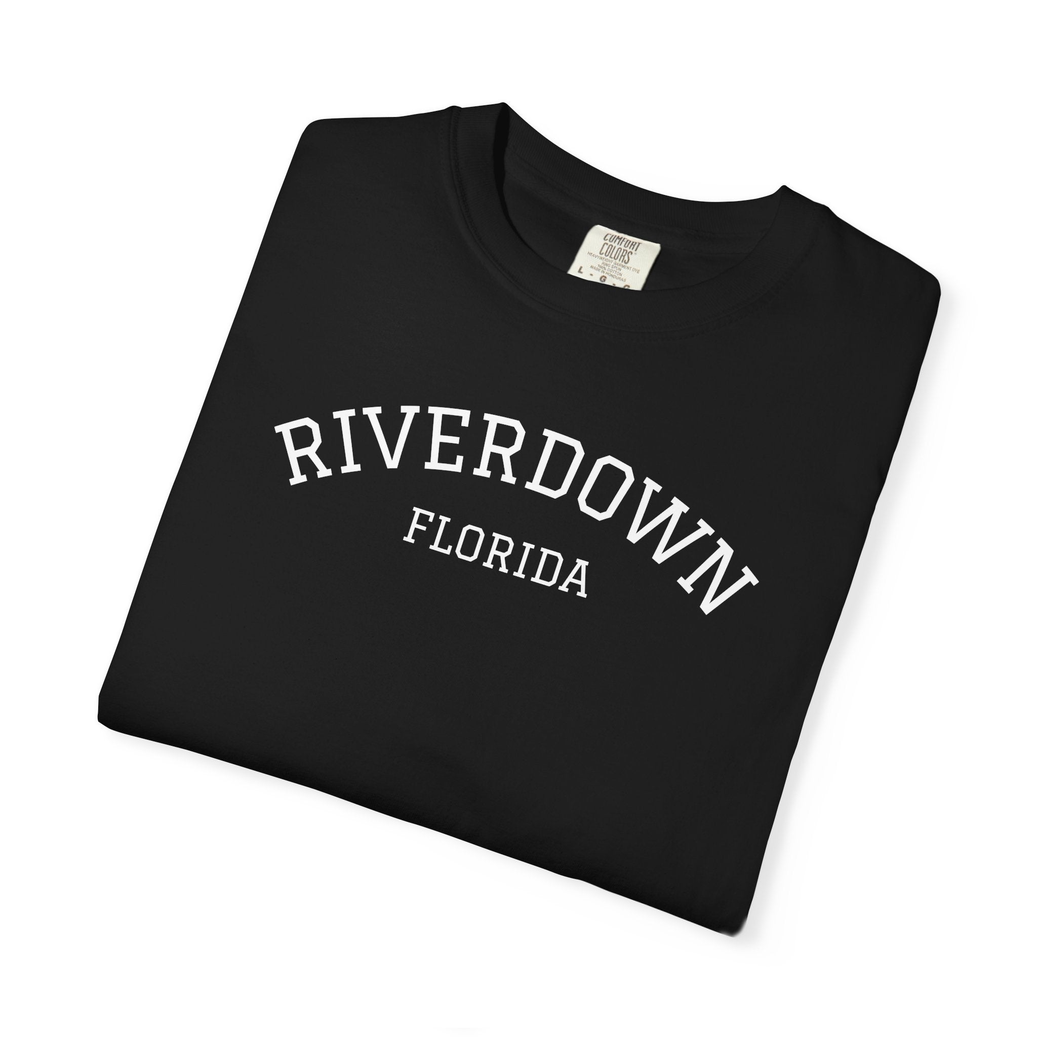 10 - Tee Multi Colors RIVERDOWN University Style -  Minimalist Initials T-Shirt