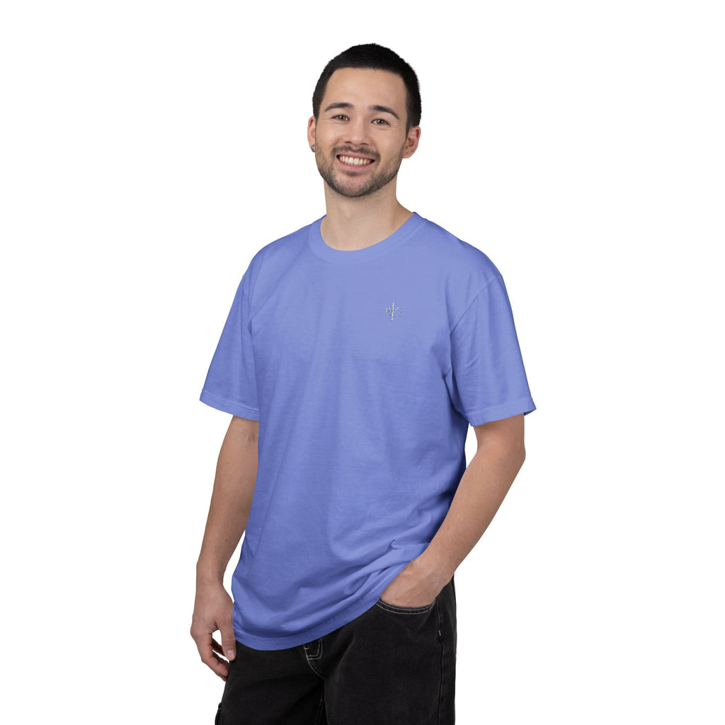 101 - Embroidered RD Logo T-Shirt — Soft Garment-Dyed Casual Tee