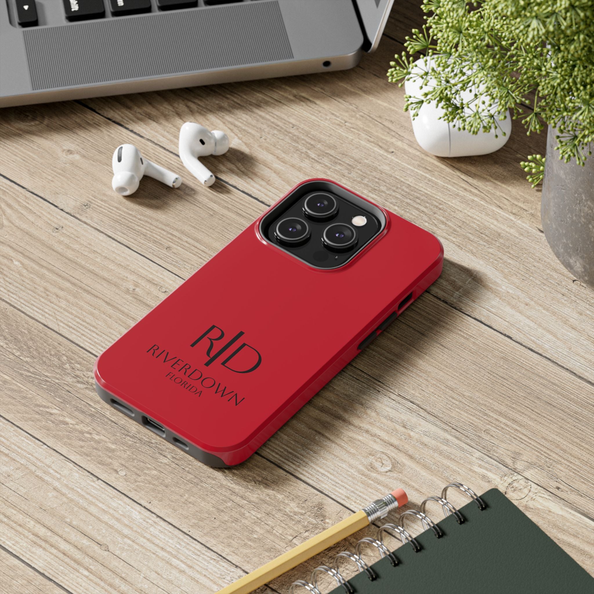 924 - Phone Case Red Berry Riverdown Florida Tough Phone Case – Slim Protective iPhone Cover with R|D Logo