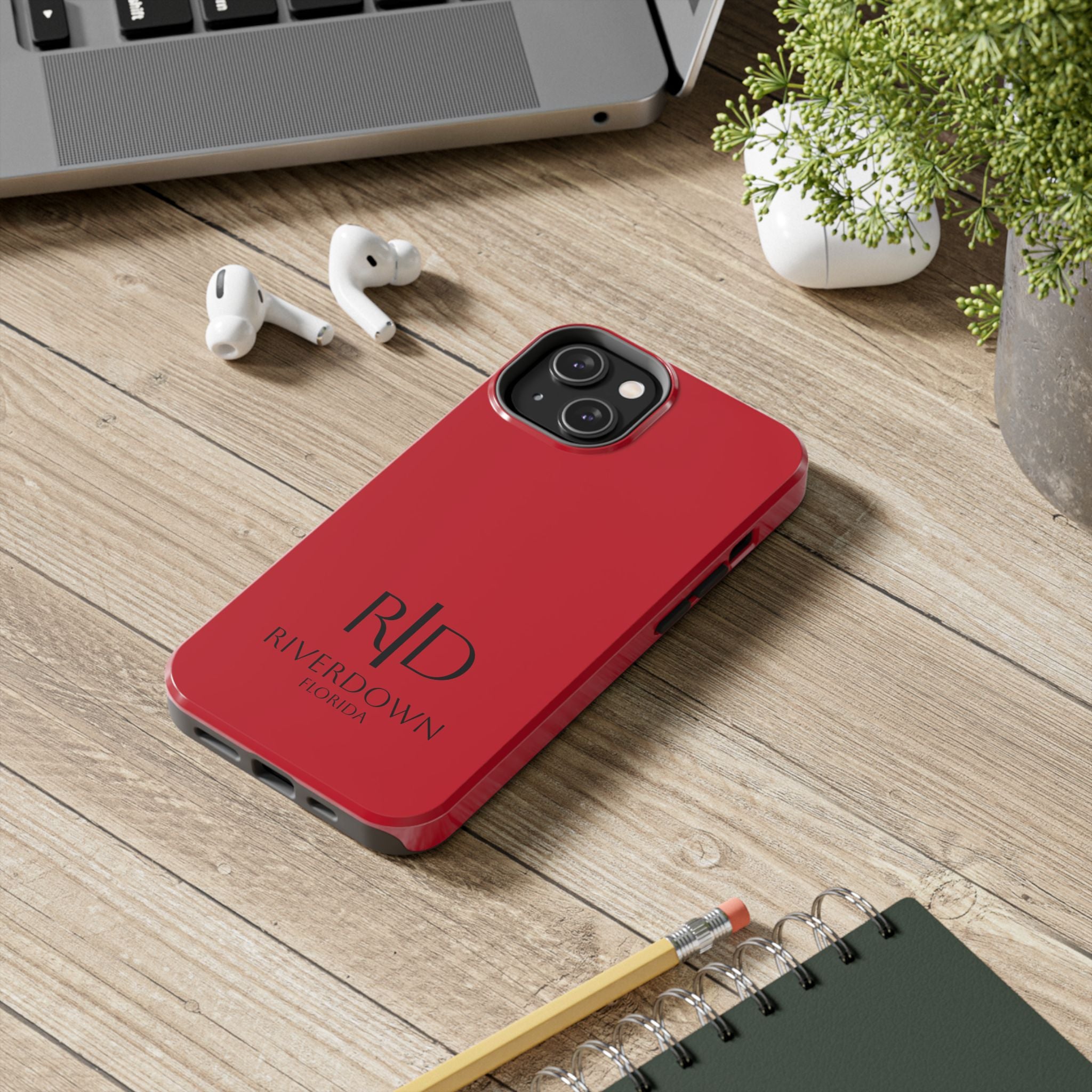 924 - Phone Case Red Berry Riverdown Florida Tough Phone Case – Slim Protective iPhone Cover with R|D Logo