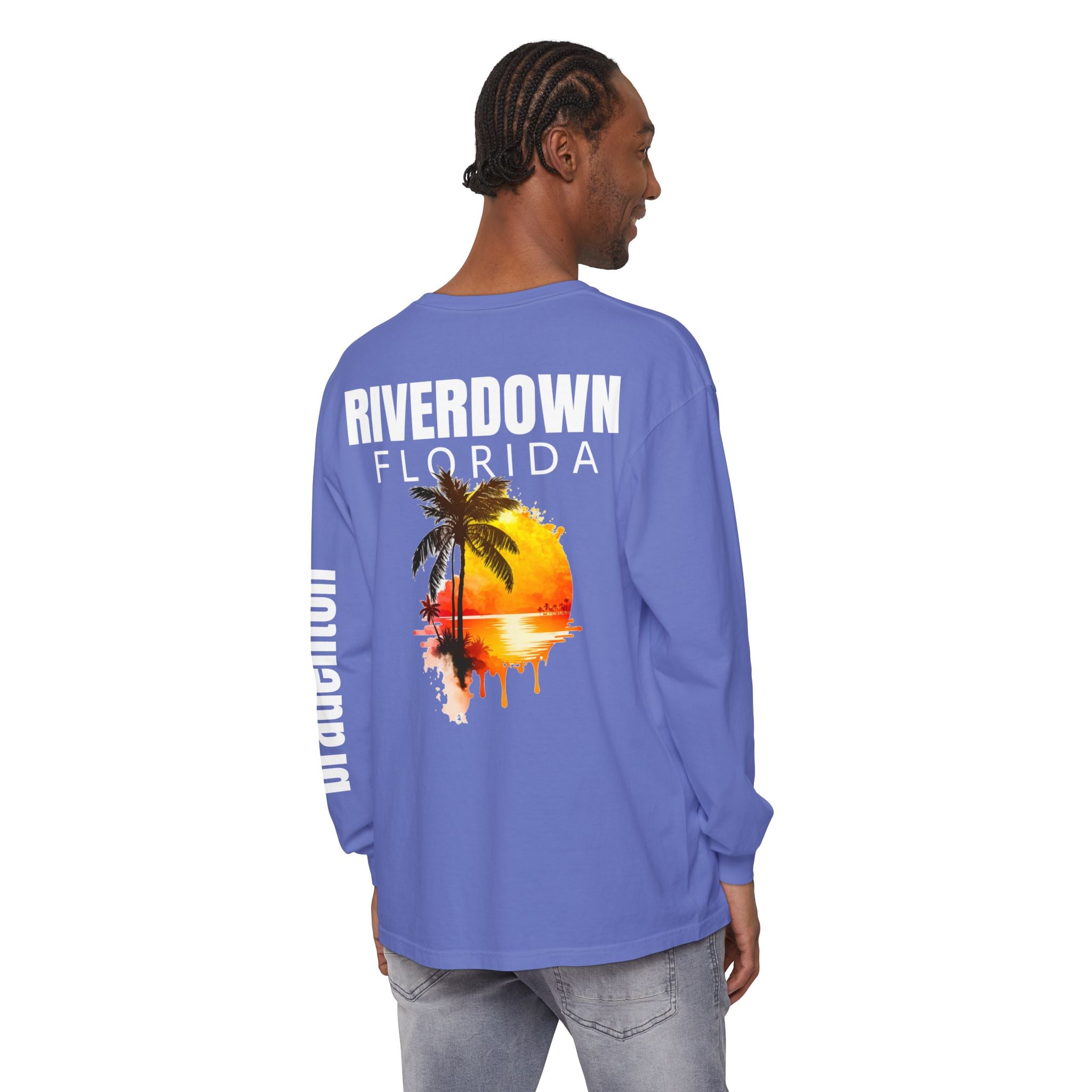 2 - Long Sleeve Bradenton Tee Multi Colors 'R|D' — Florida Sleeve Graphic