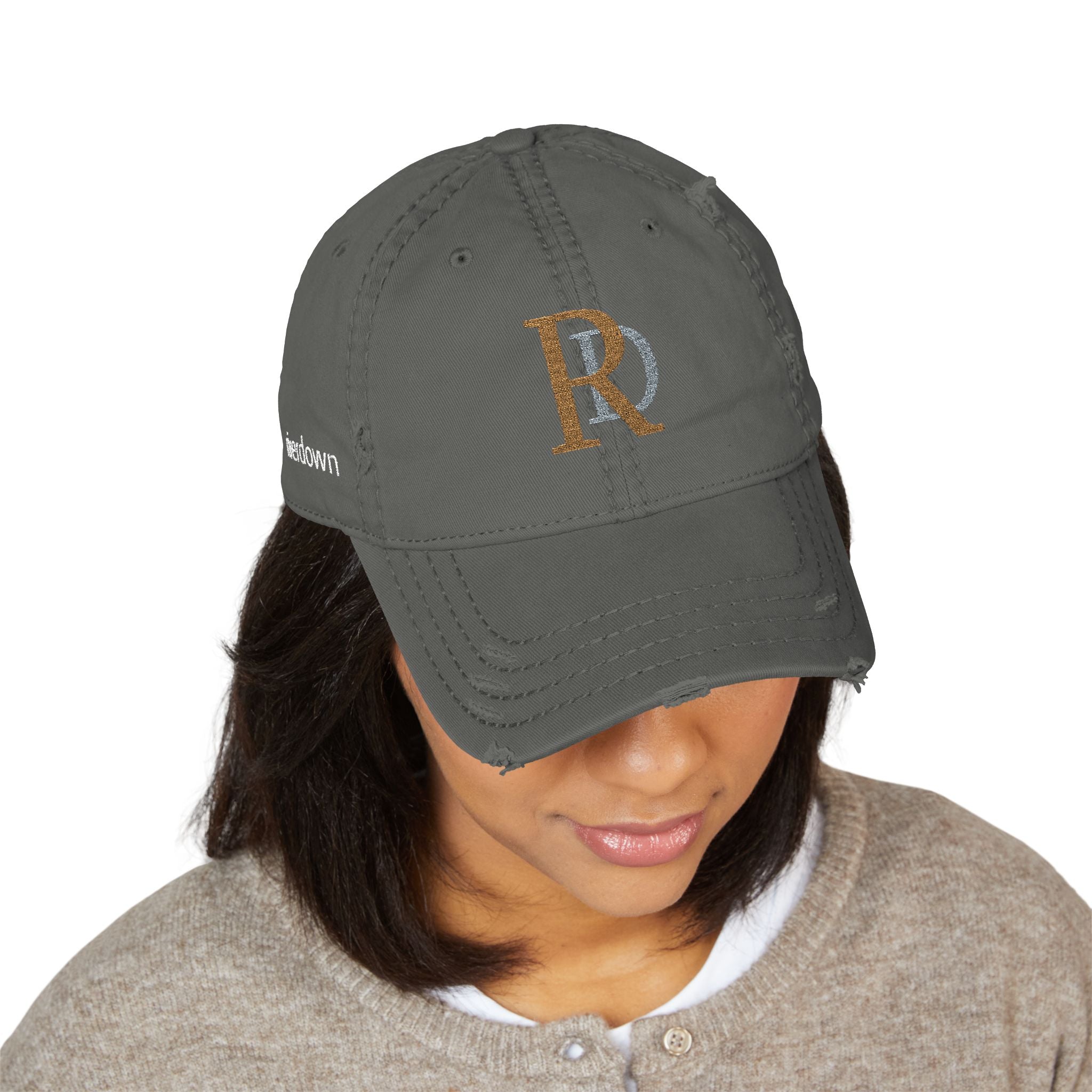 920 - Hat Multi Colors RD Distressed Embroidered 'Riverdown' Dad Hat – Vintage Washed Baseball Cap