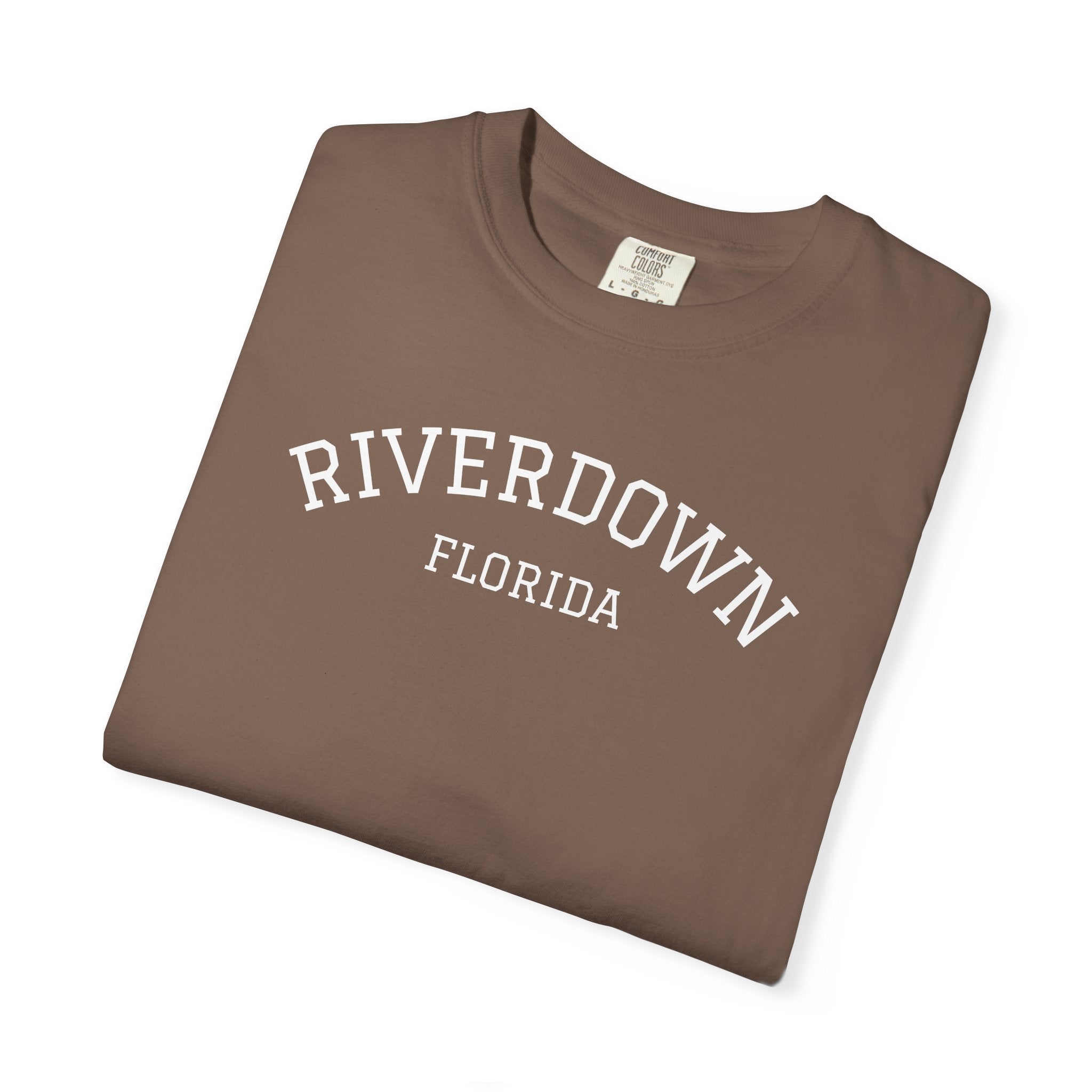 10 - Tee Multi Colors RIVERDOWN University Style -  Minimalist Initials T-Shirt