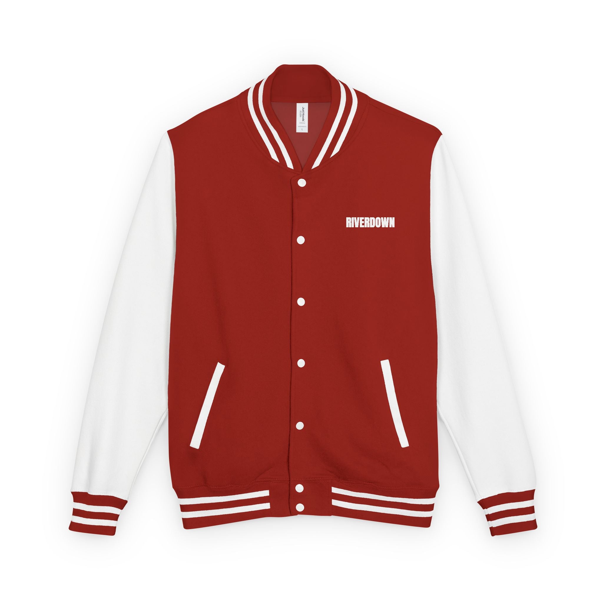 52 - Jacket Letterman - Classic Black & White Varsity Style with 'R|D' Chest Logo