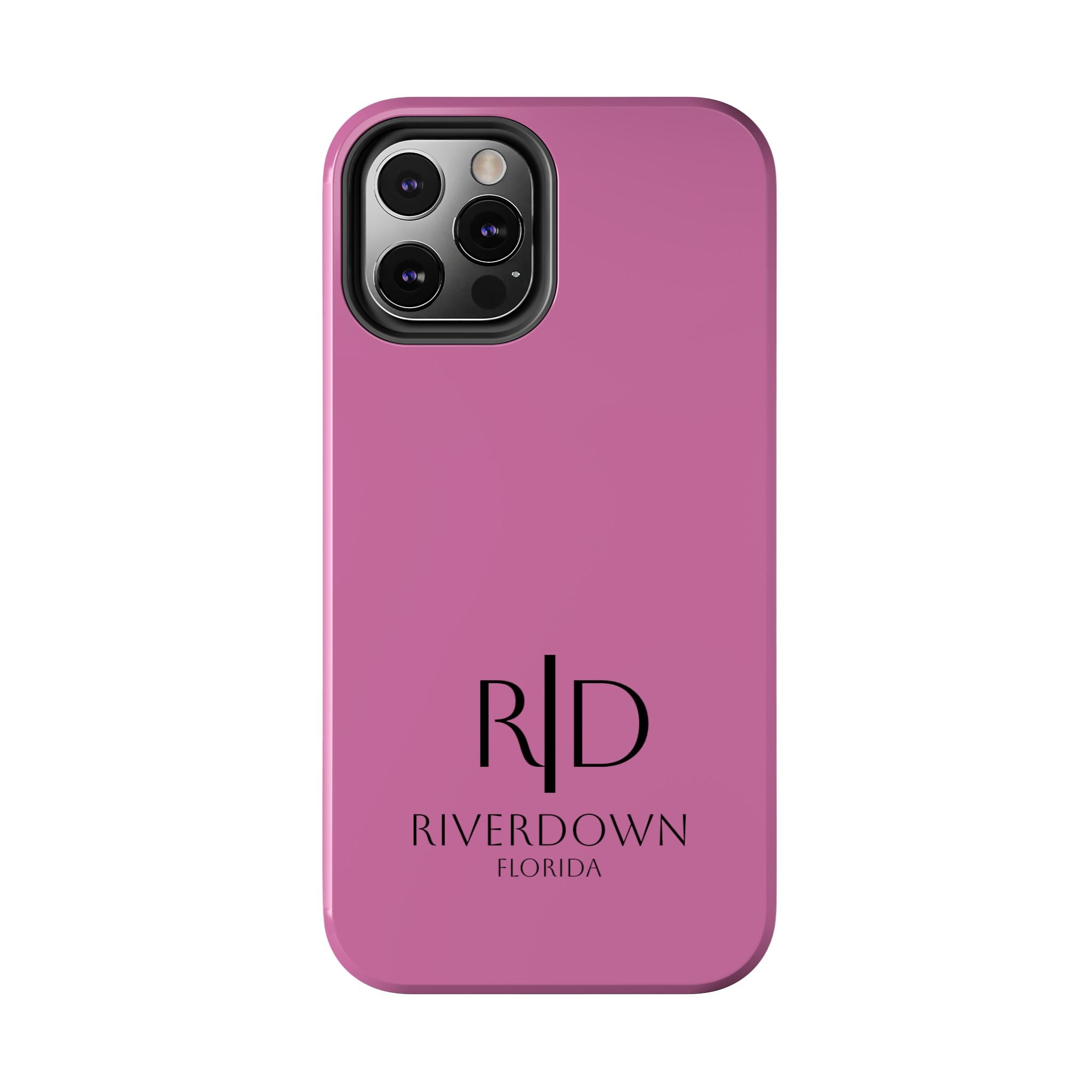 924 - Phone Case Pink Peddle Riverdown Florida Tough Phone Case – Slim Protective iPhone Cover with R|D Logo