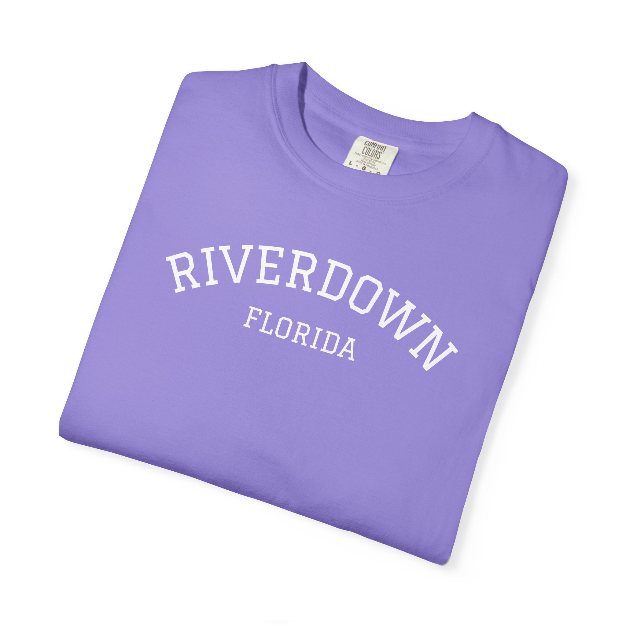 10 - Tee Multi Colors RIVERDOWN University Style -  Minimalist Initials T-Shirt