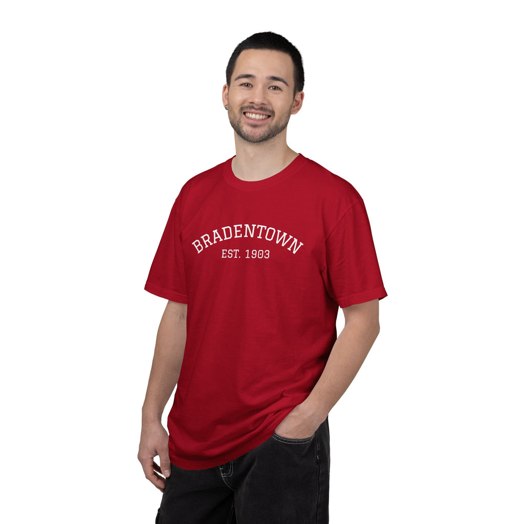101 -  Tee Multi Colors Bradentown Classic Tee — Minimalist Initials T-Shirt