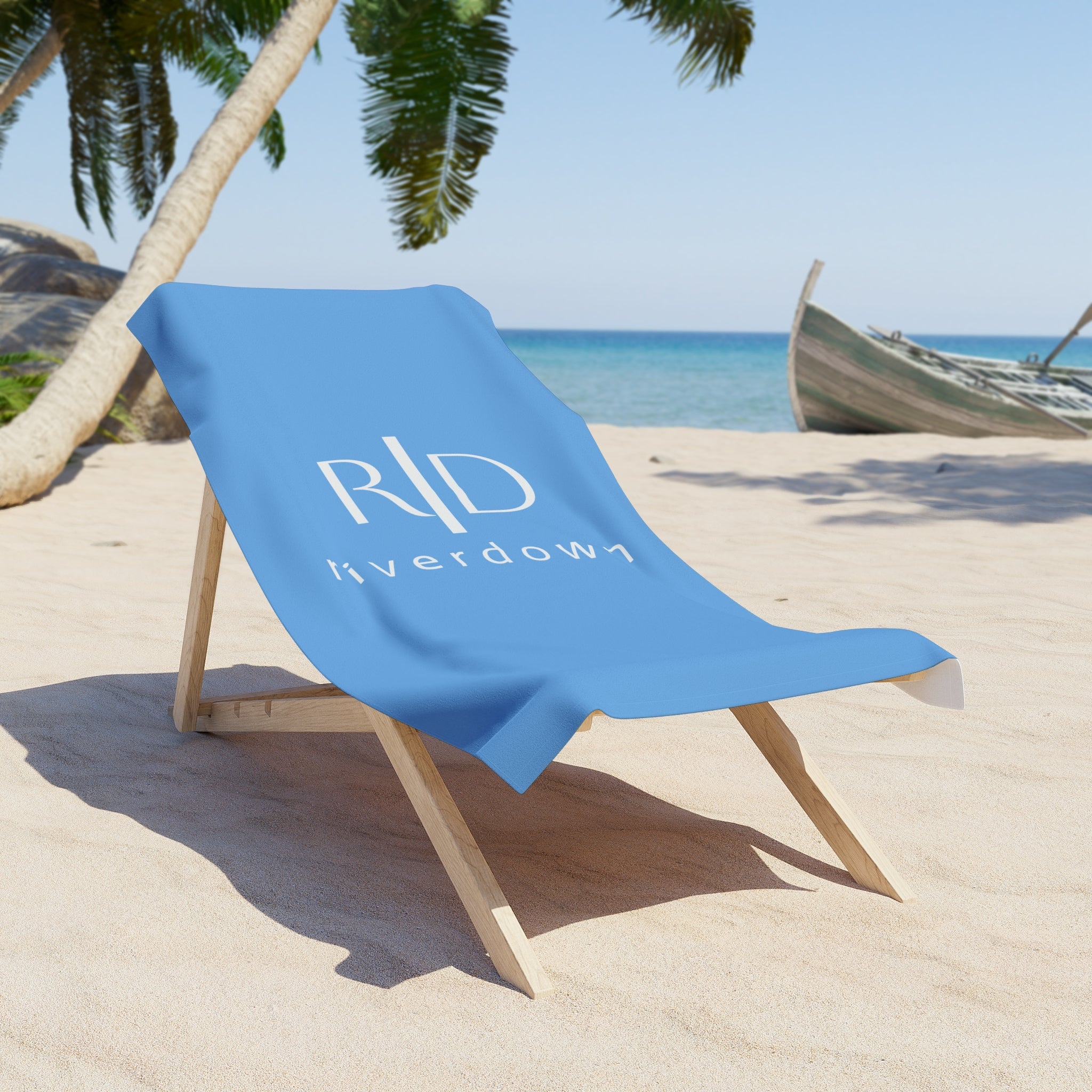91 - Beach Towel 1 — Minimal Logo Cotton Beach Towel