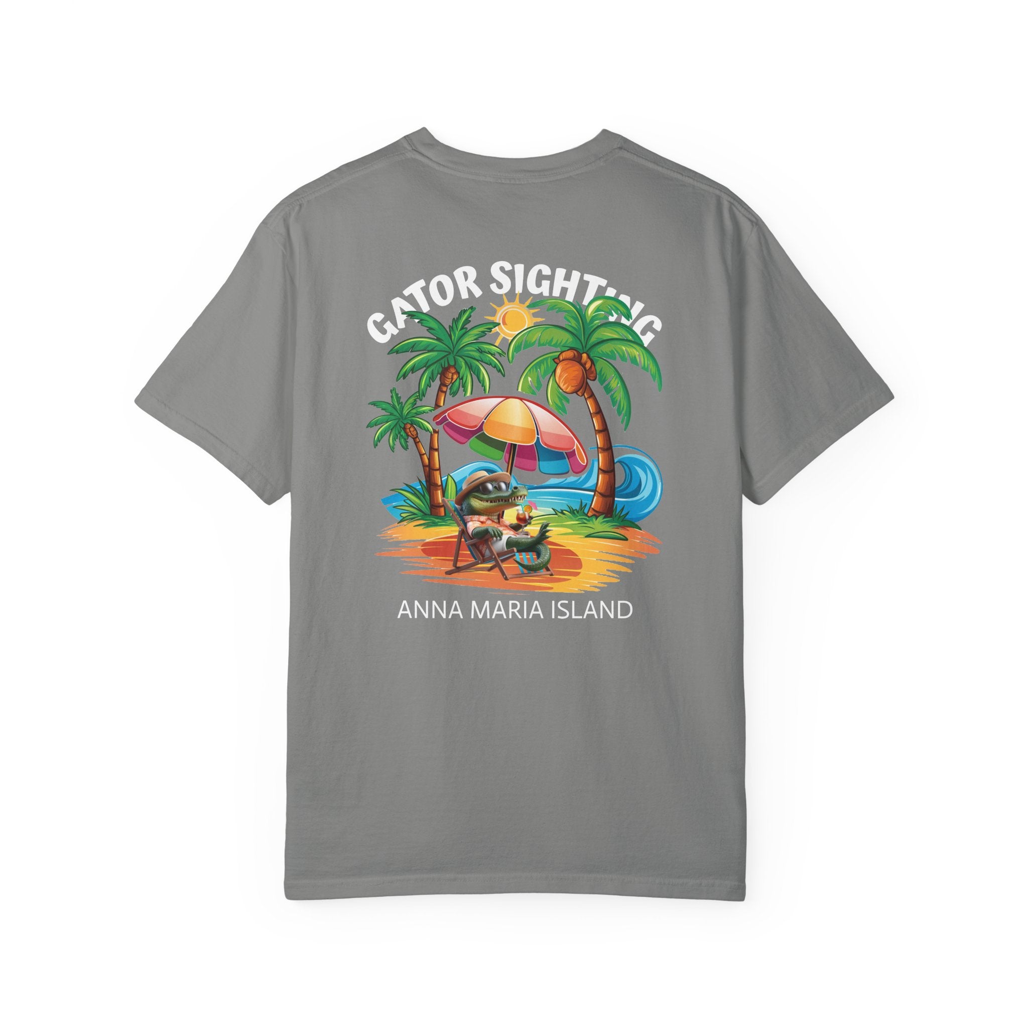 10 - Tee Multi Colors Gator Sighting -  Minimalist Initials T-Shirt