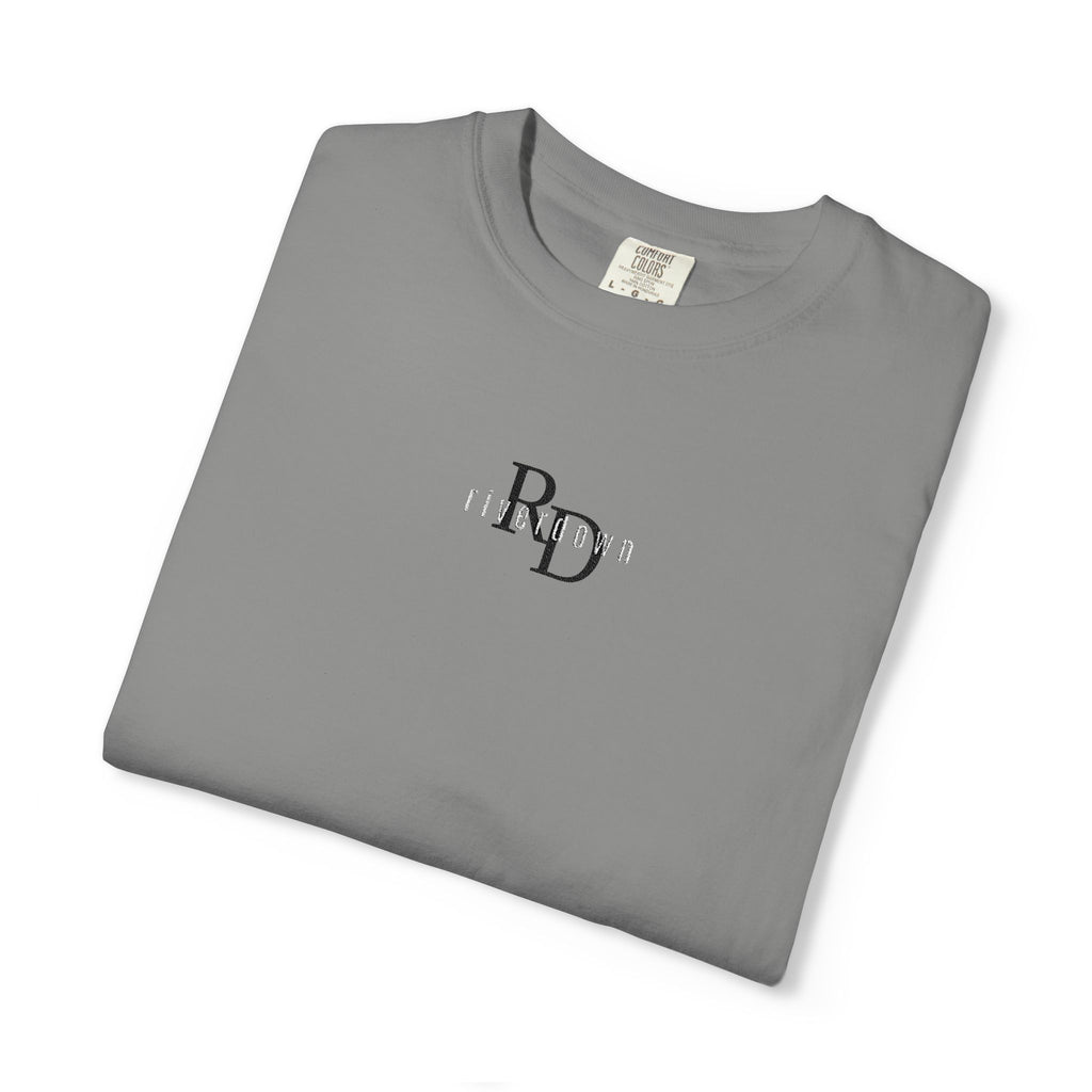 102 - Embroidered RD Logo T-Shirt — Soft Garment-Dyed Casual Tee