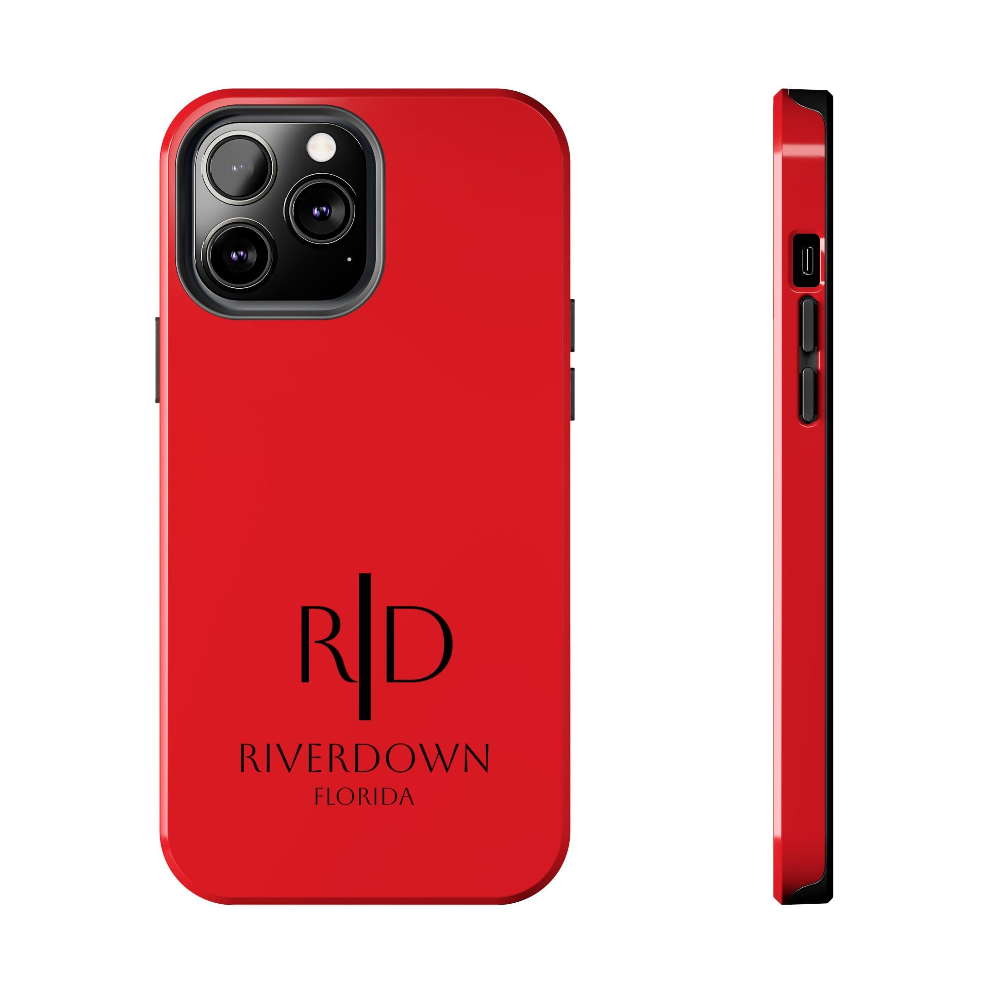 924 - Phone Case Red Berry — Durable Protective Phone Cover with Monogram Logo