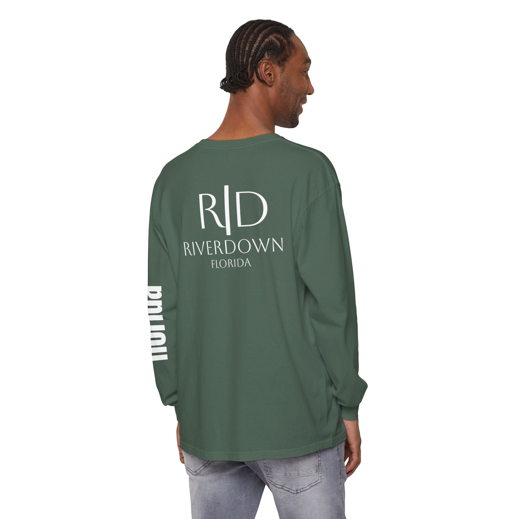 2 - Long Sleeve Tee Multi Colors 'R|D' — Florida Sleeve Graphic