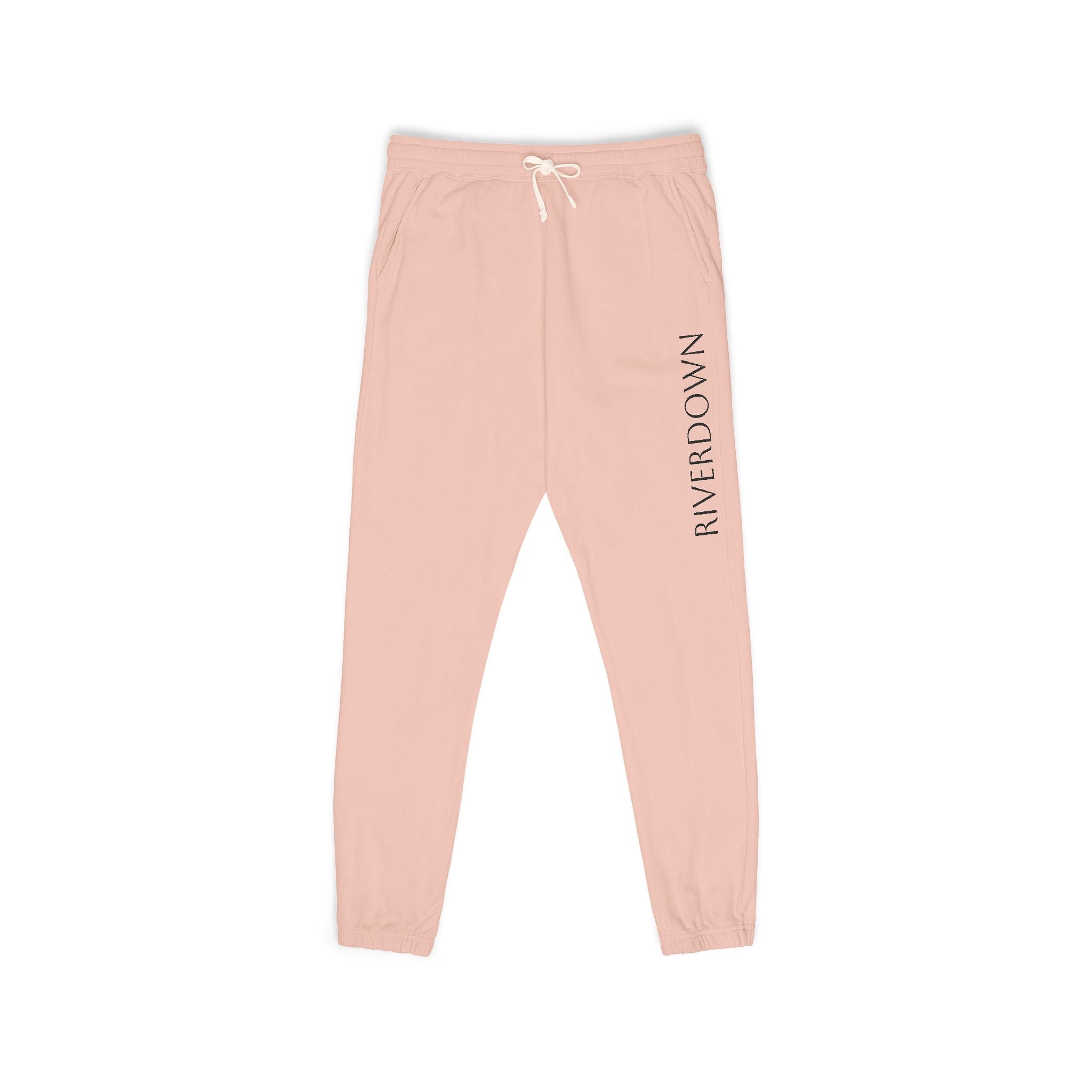 6 - Pants Sweats Vertical 'RIVERDOWN” Graphic Sweatpants — Multi Colors Casual Fleece Joggers