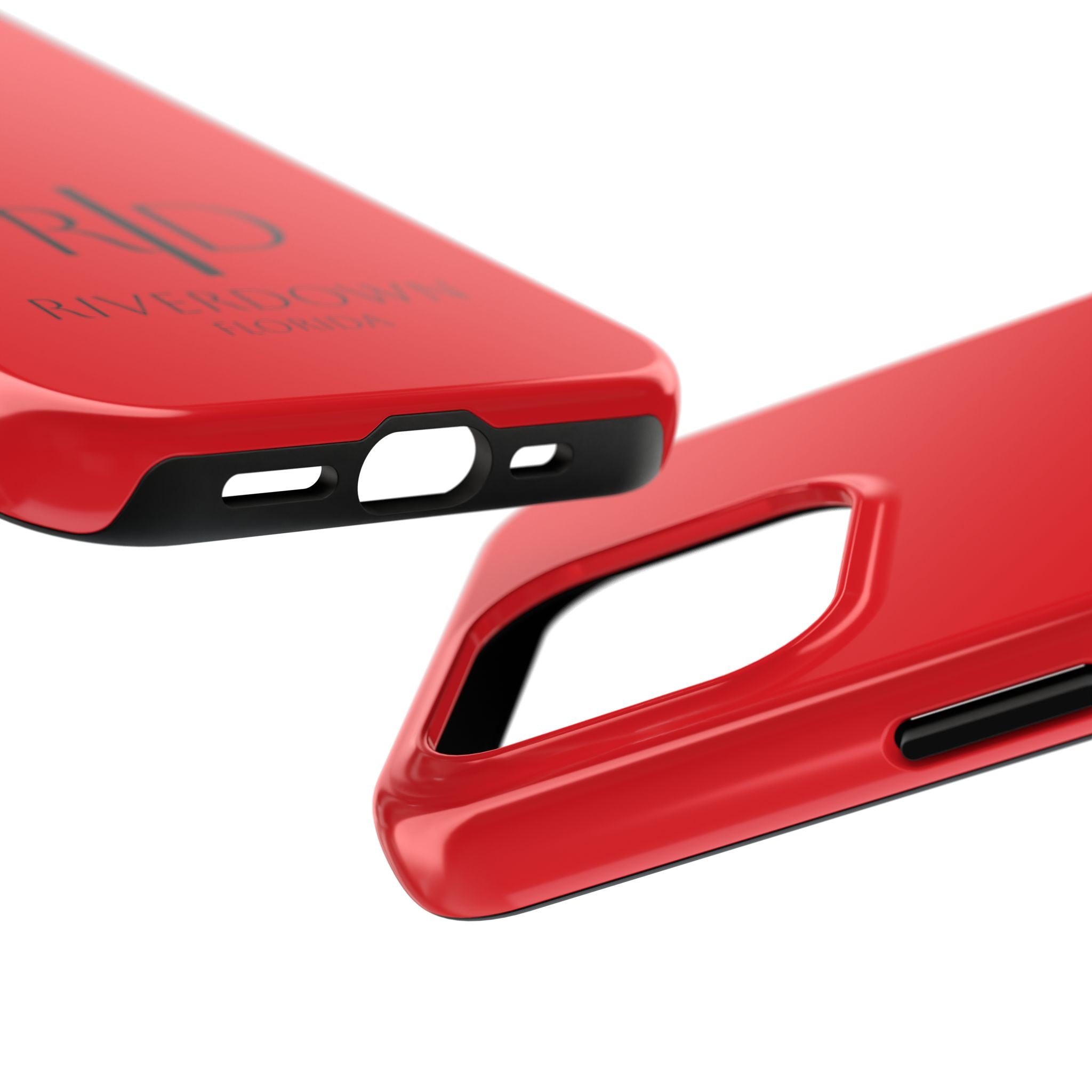 924 - Phone Case Red Berry — Durable Protective Phone Cover with Monogram Logo