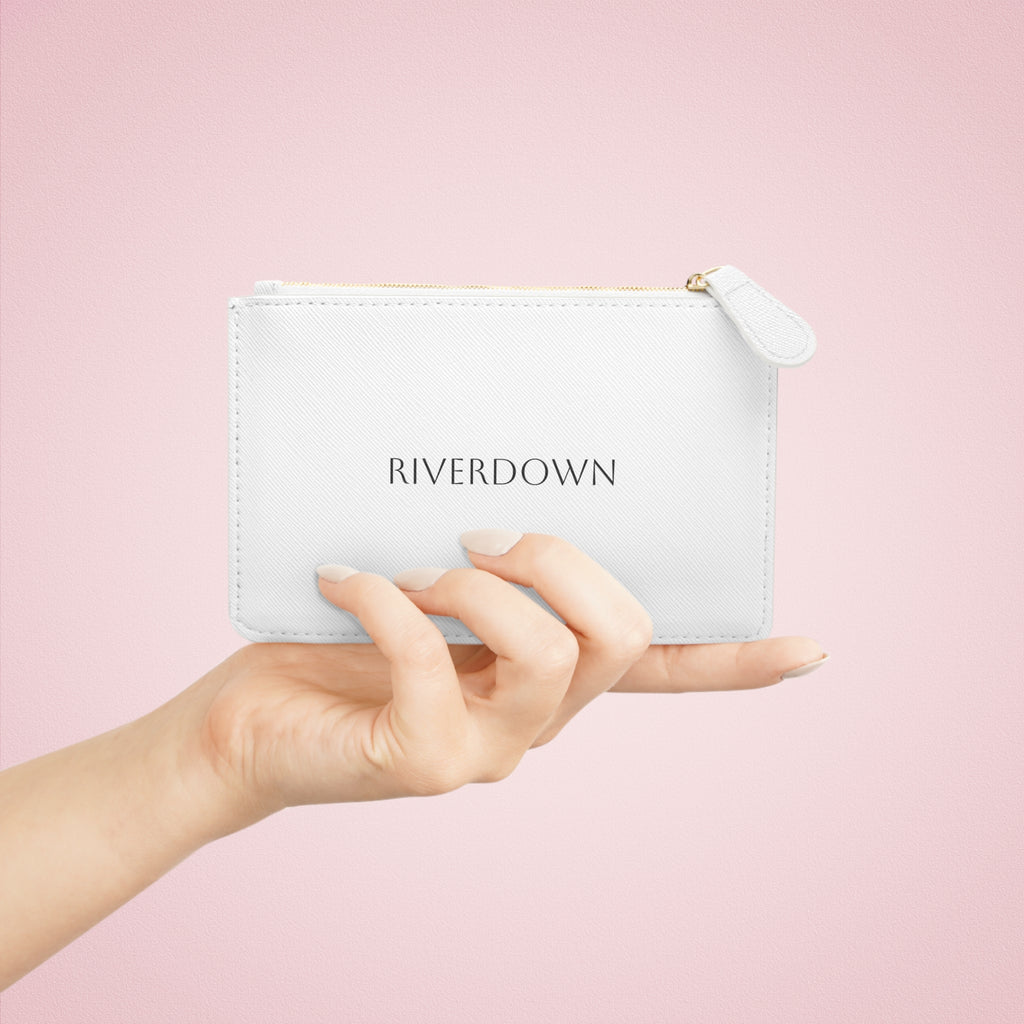 926 - Mini Clutch — Personalized 'RIVERDOWN' Minimalist Zip Pouch